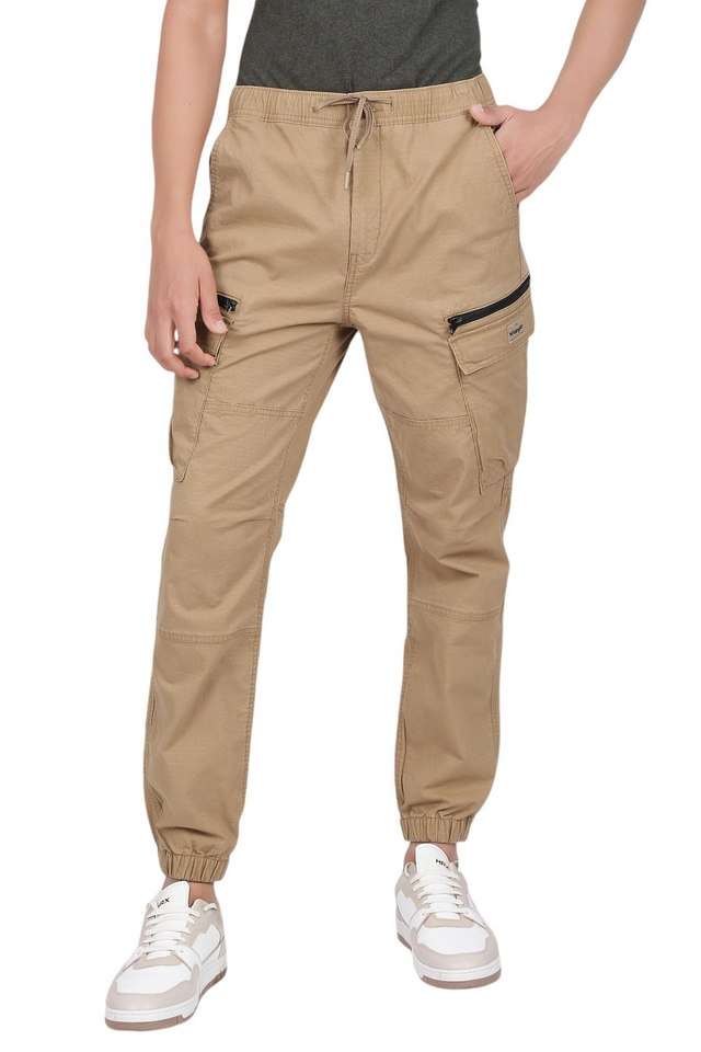 Solid-Cotton-Lycra-Slim-Fit-Men-s-Casual-Wear-Trousers