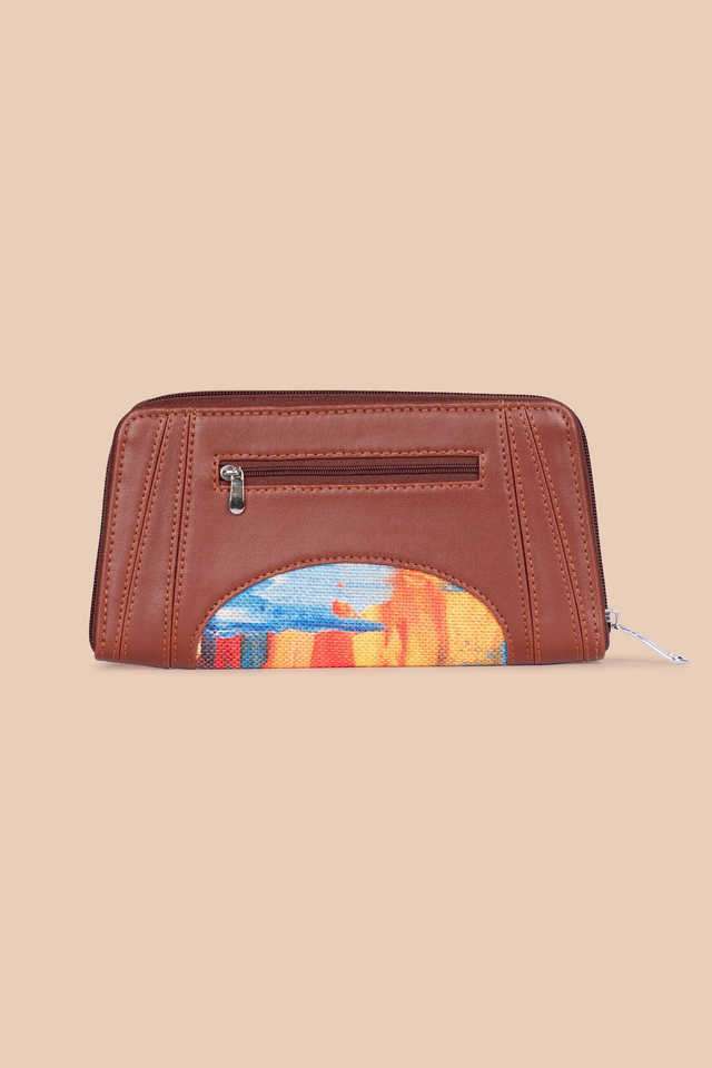 Abstract-Jute-WoMen-s-Arika-Zipper-Wallet