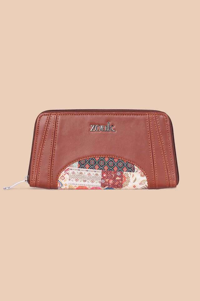 Abstract-Jute-WoMen-s-Arika-Zipper-Wallet