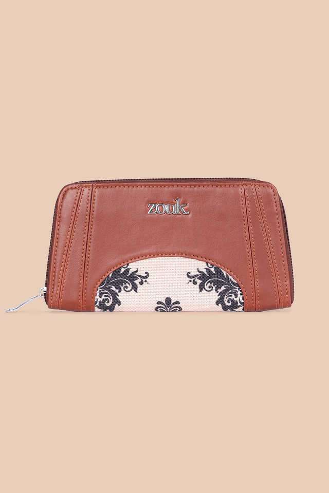 Floral-Jute-WoMen-s-Arika-Zipper-Wallet