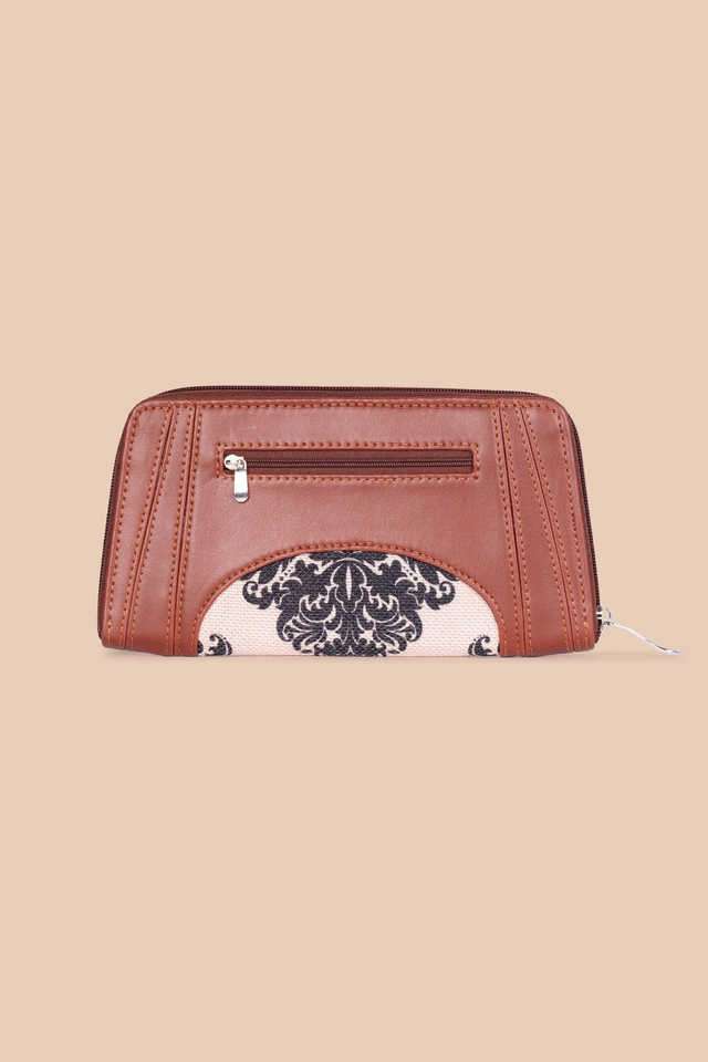 Floral-Jute-WoMen-s-Arika-Zipper-Wallet