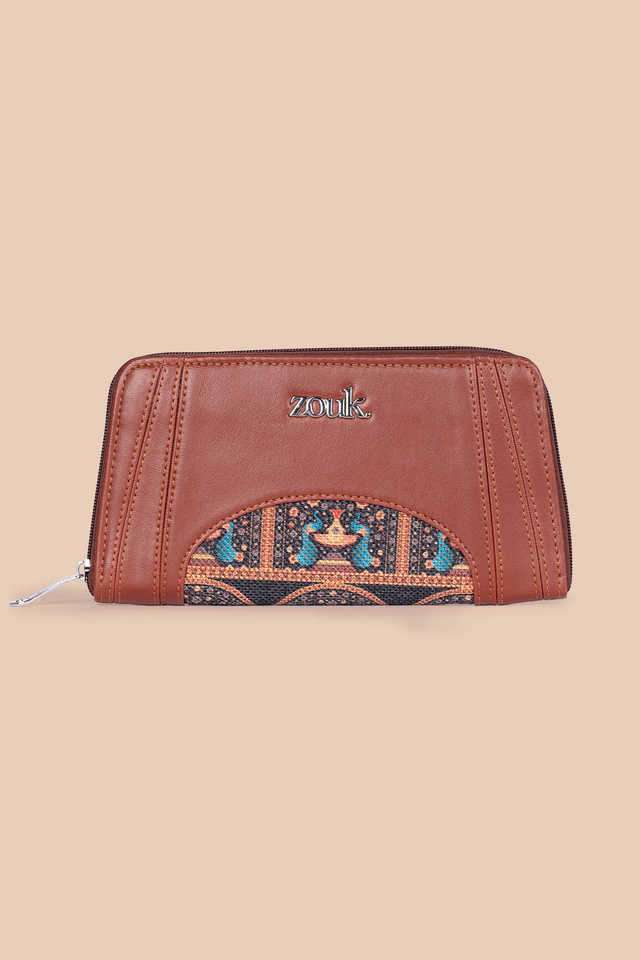Floral-Jute-WoMen-s-Arika-Zipper-Wallet