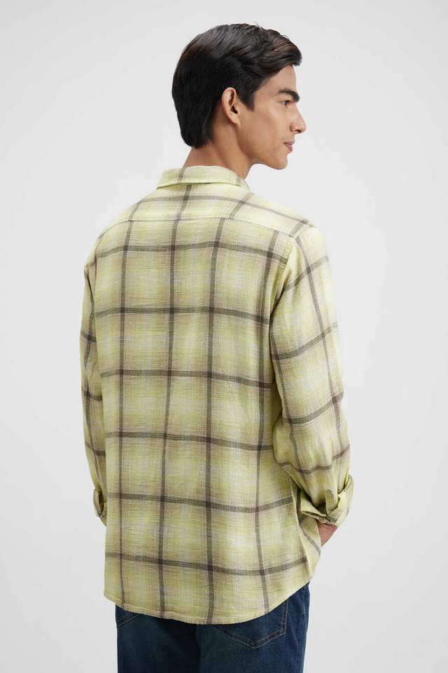 Checks-Cotton-Regular-Fit-Men-s-Casual-Wear-Shirt