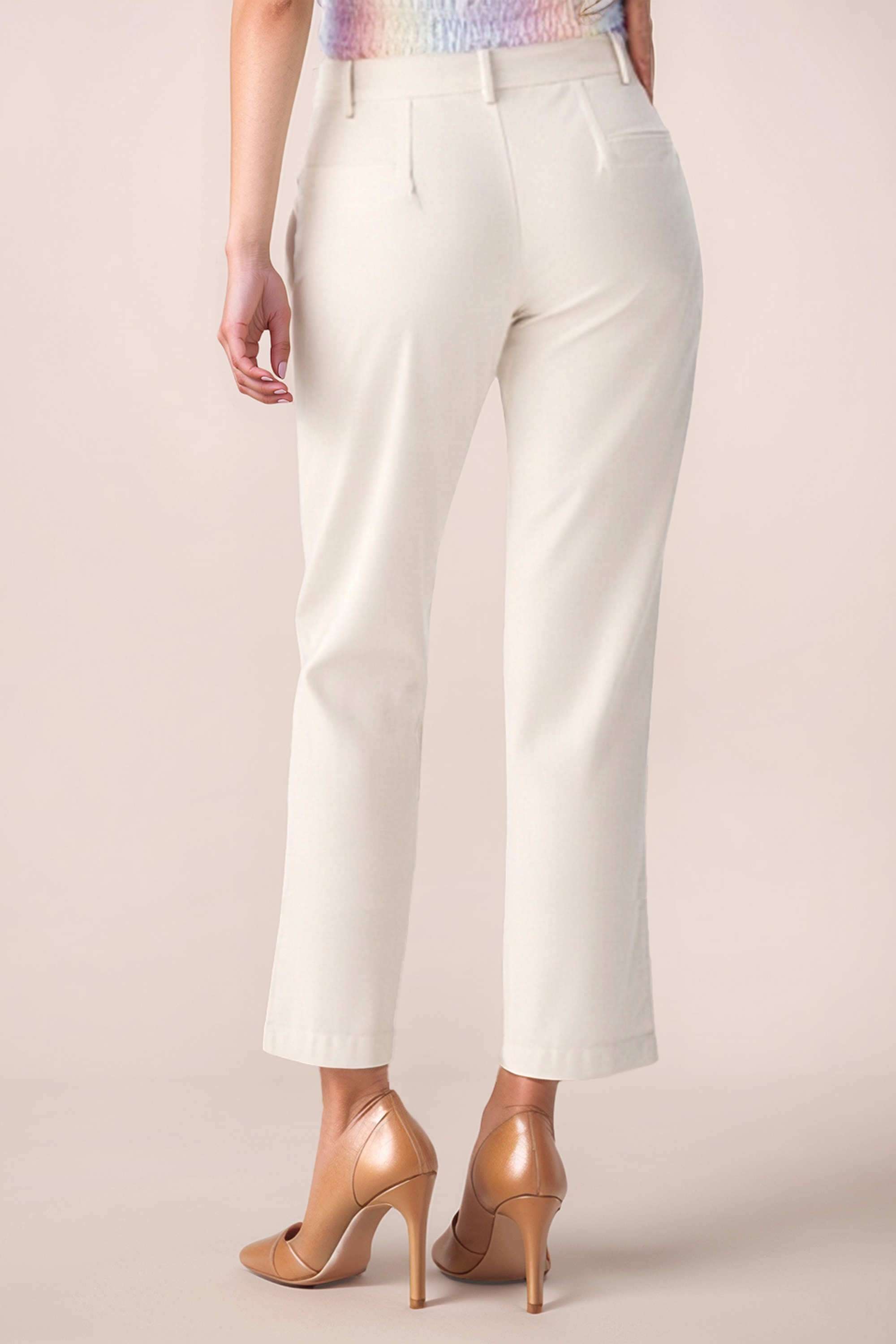 Solid-Regular-Fit-Blended-Fabric-Women-s-Casual-Wear-Trousers