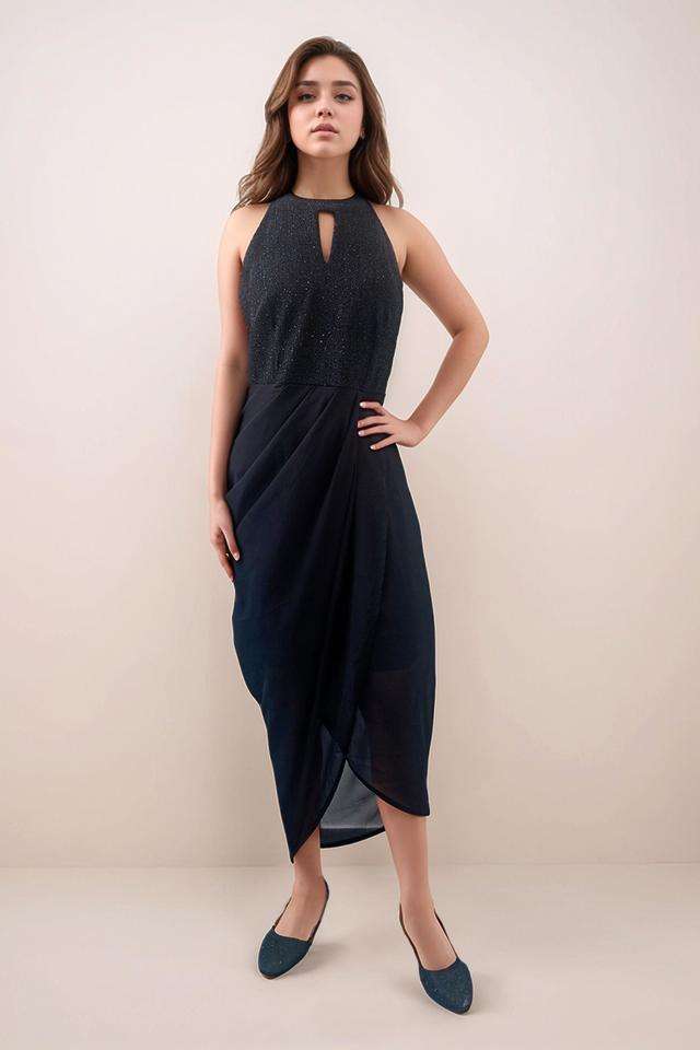 zink london Solid Round Neck Polyester Women Dress-picture-19