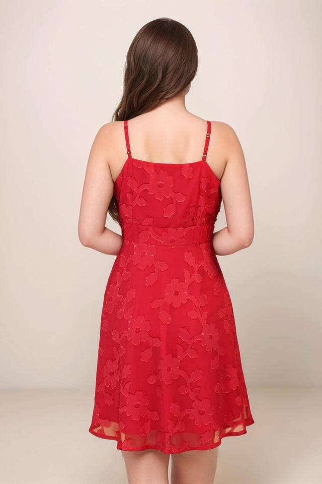 Textured-Polyester-Relaxed-Fit-Women-s-Short-Dress