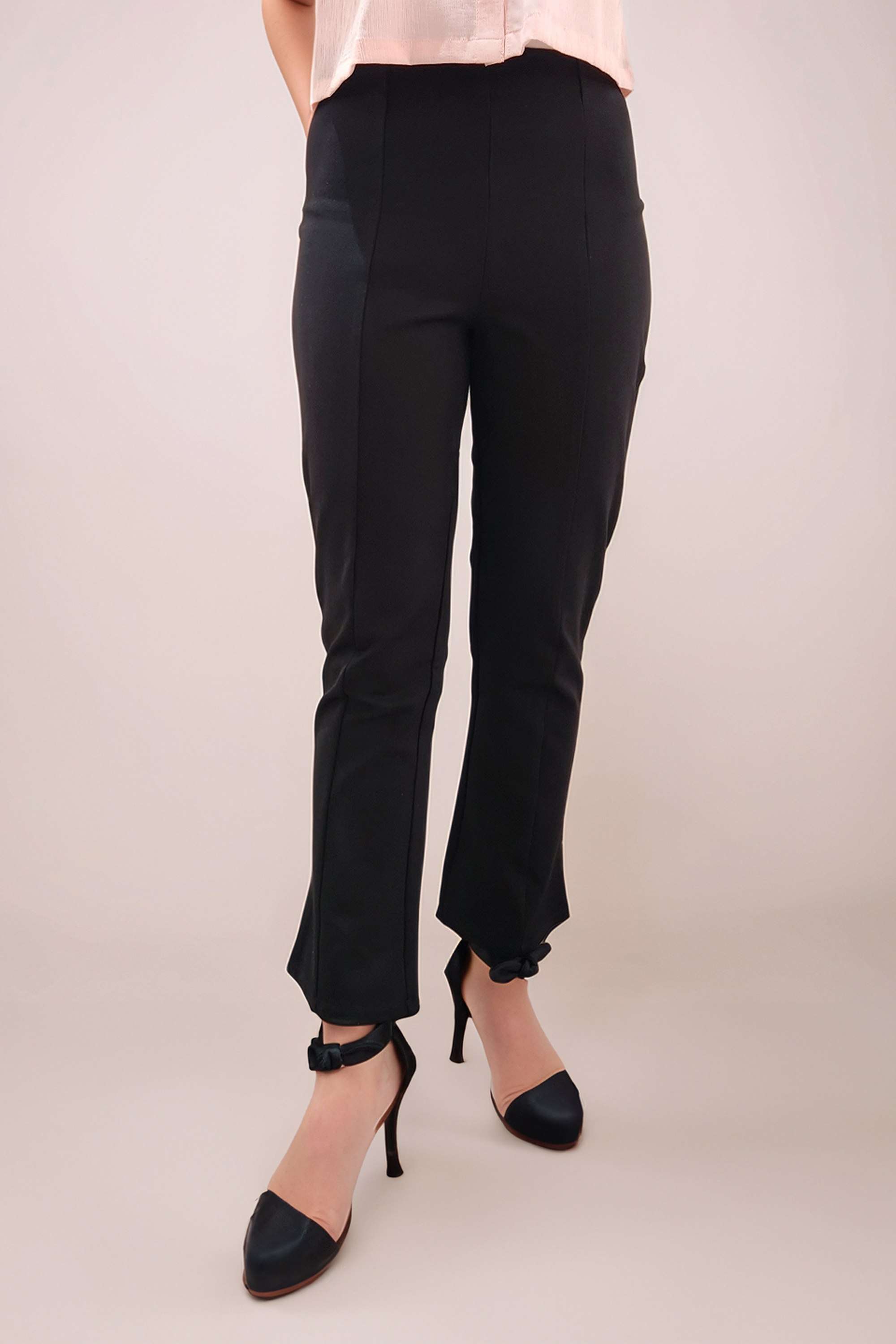 zink london Solid Polyester Straight Fit Women's Trousers-picture-15