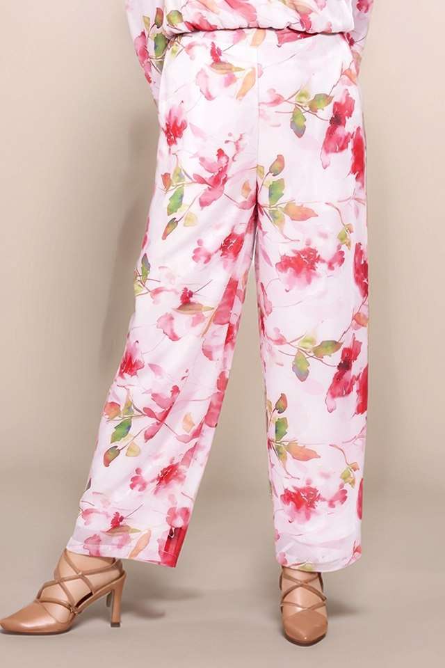 zink london Floral Blended Fabric Women's Party Wear Trousers-picture-24