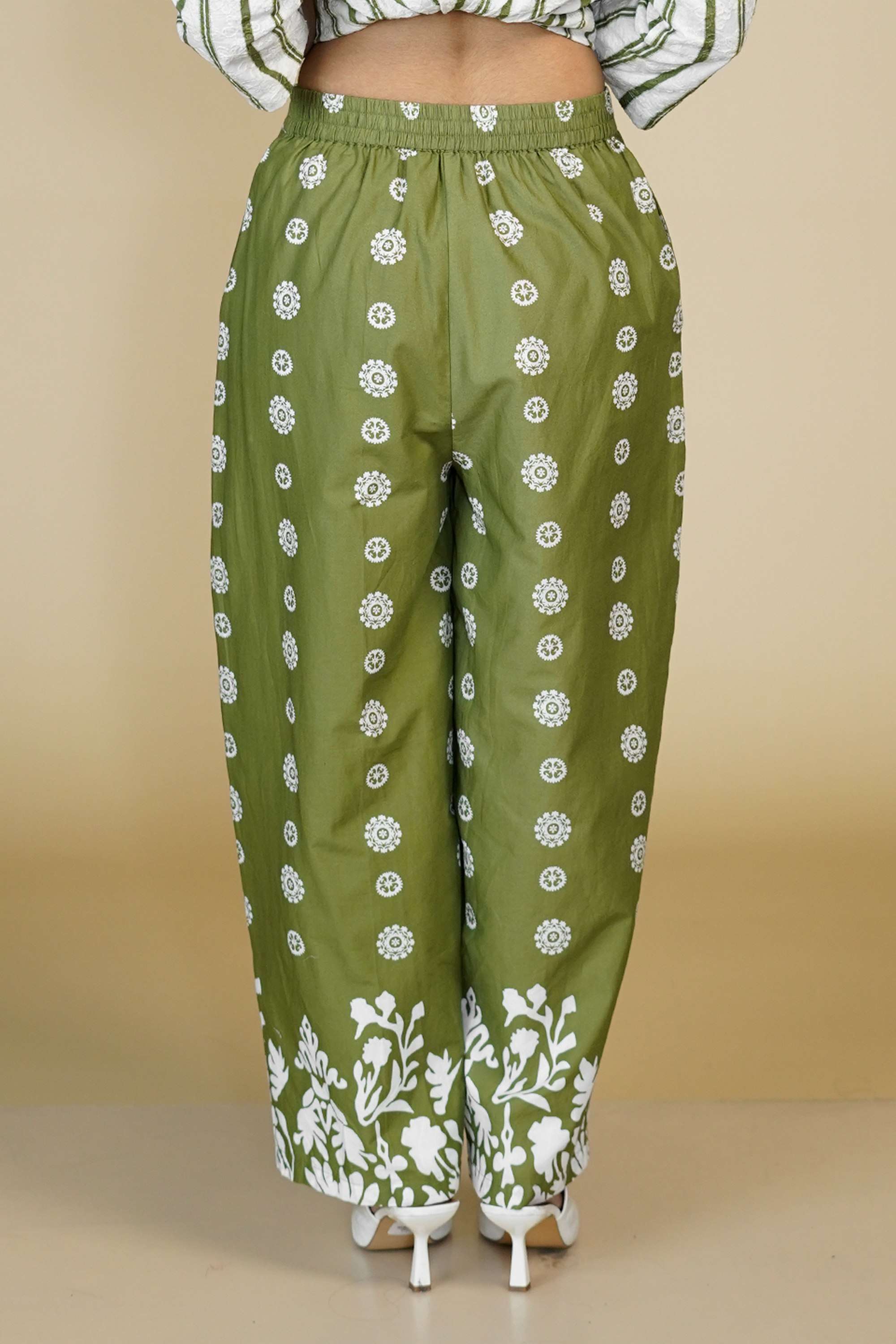 Printed-Cotton-Tapered-Fit-Women-s-Trousers