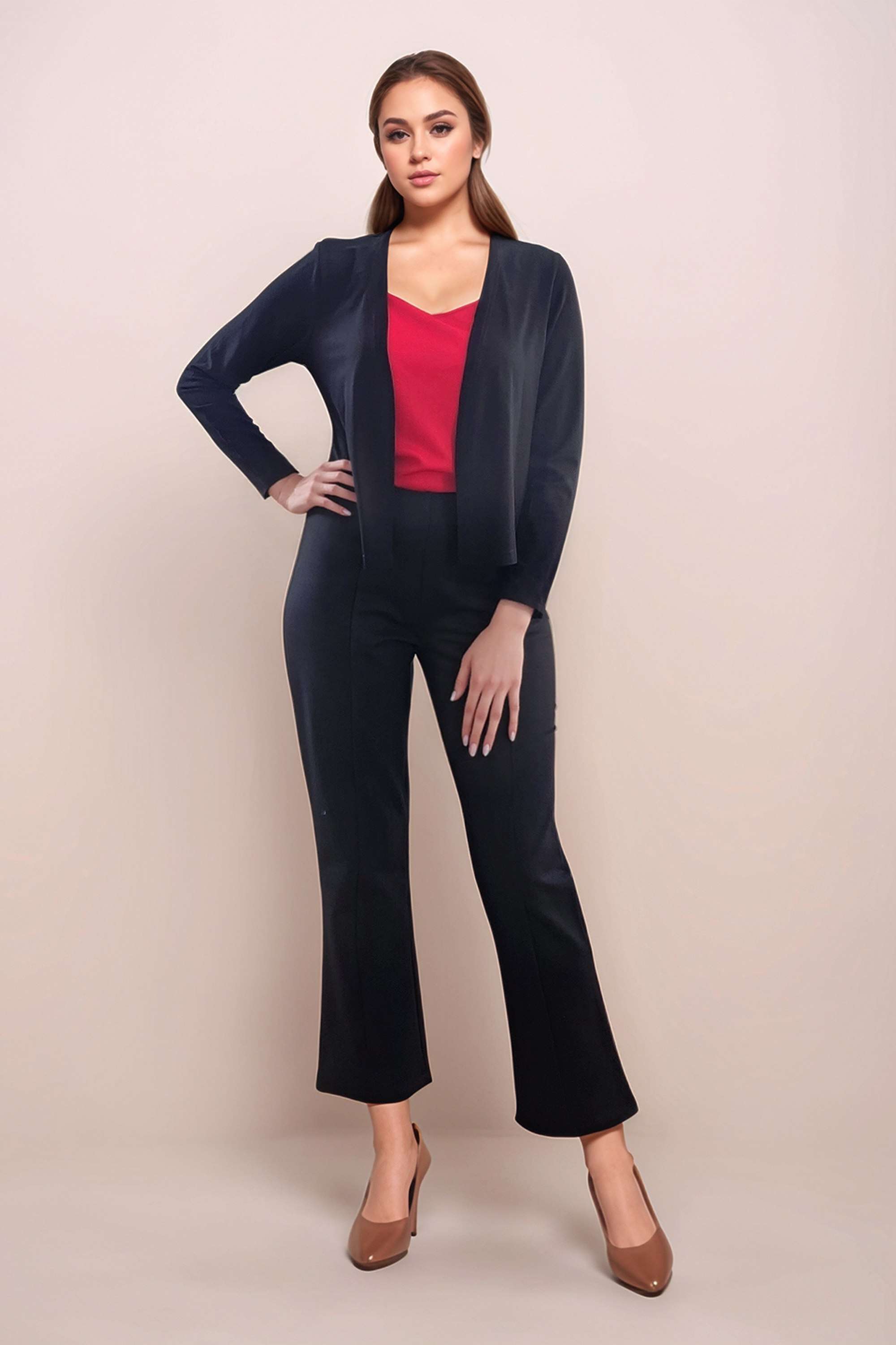 zink london Solid Asymmetric Cotton Women Shrug-picture-32