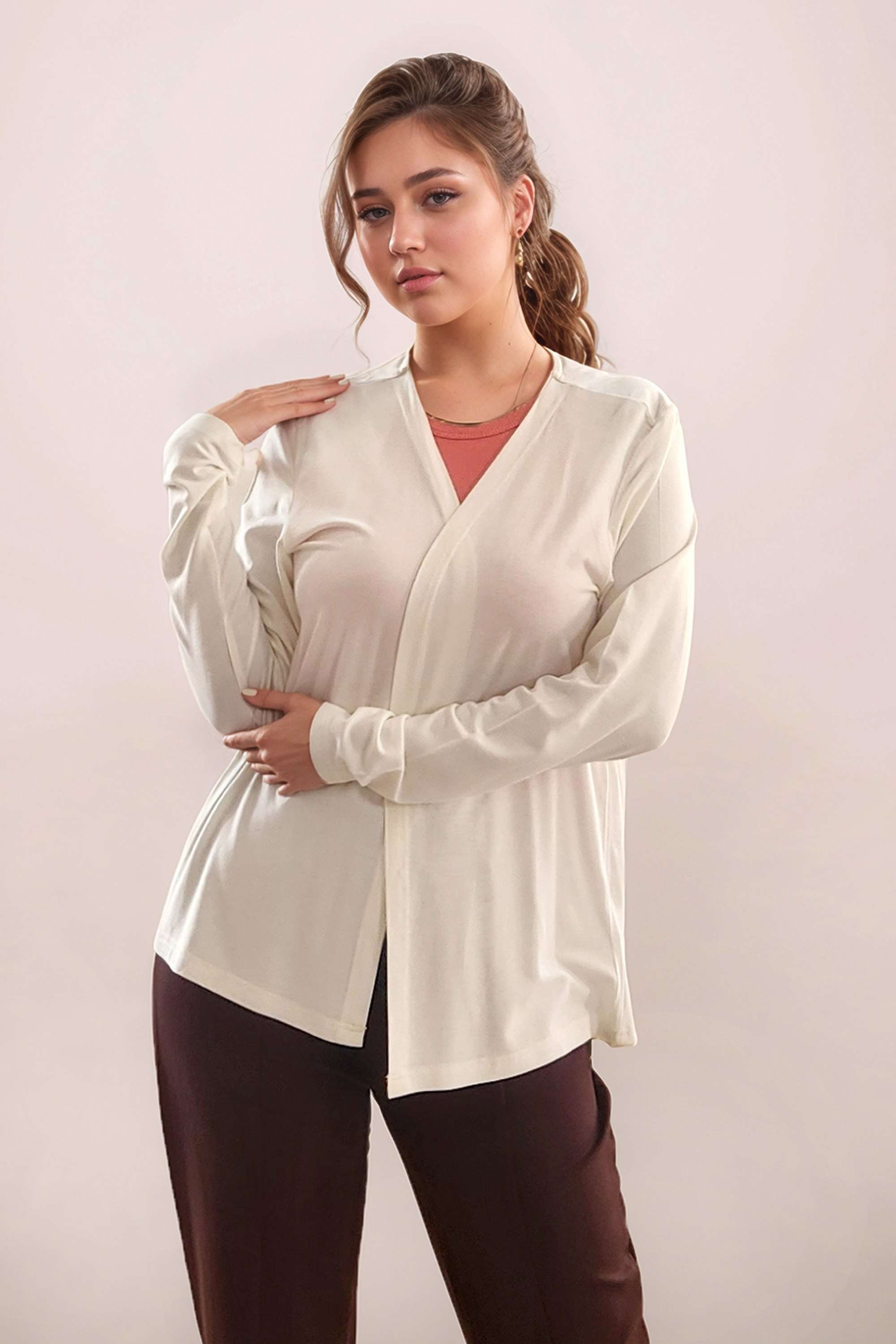 Solid-Asymmetric-Cotton-Women-Shrug