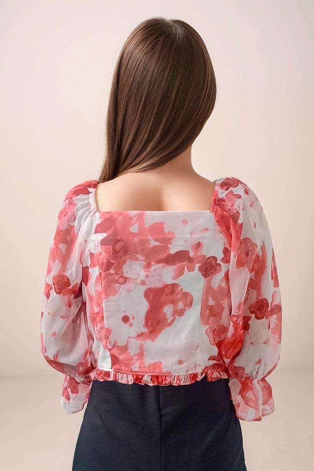 Abstract-Polyester-Sweetheart-Neck-Women-s-Valentine-s-Edit-Top