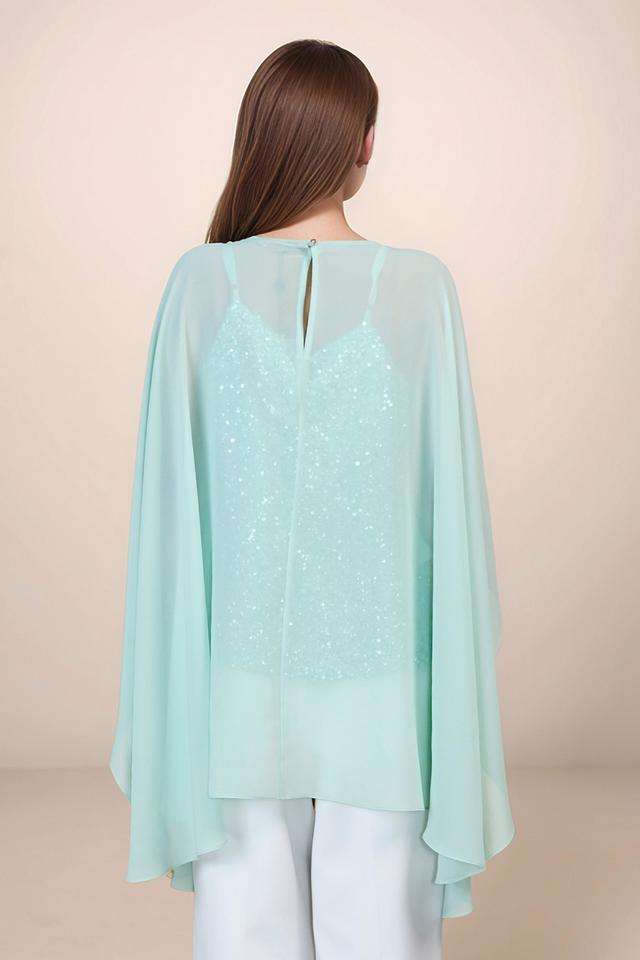 Solid-Polyester-Round-Neck-Women-s-Top