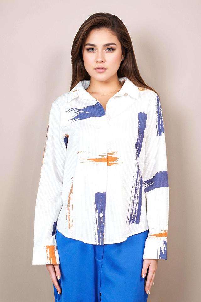 Graphic-Print-Polyester-Relaxed-Fit-Women-s-Shirt