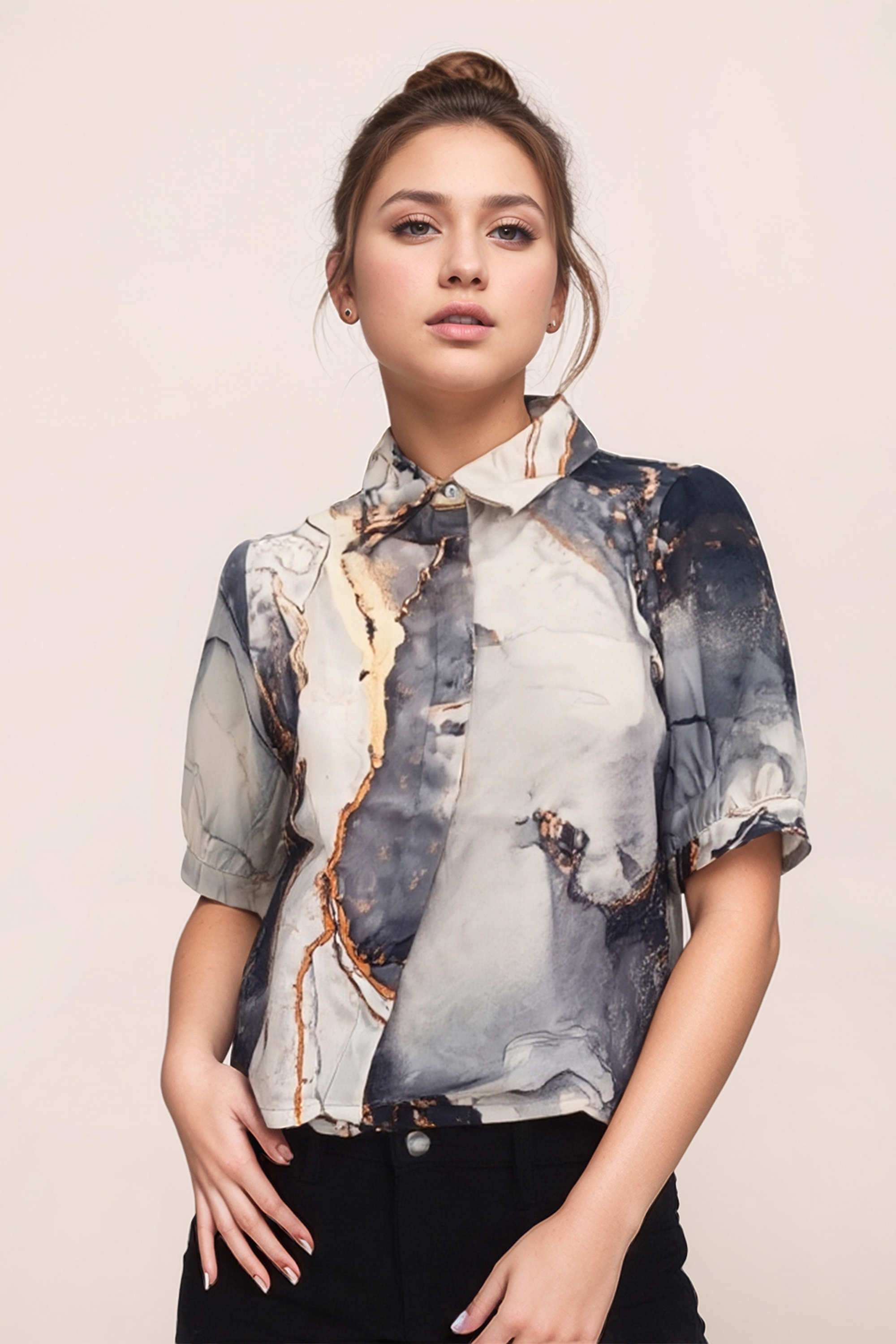 zink london Printed Polyester Women Casual Wear Shirt-picture-23