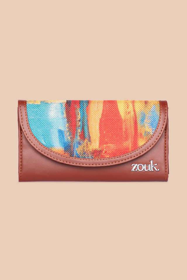 Abstract-Jute-WoMen-s-Kyra-Flap-Wallet