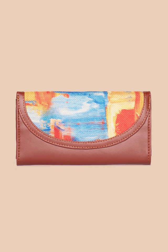 Abstract-Jute-WoMen-s-Kyra-Flap-Wallet