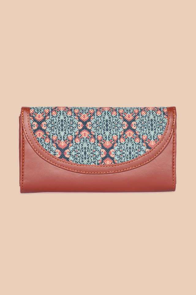 Floral-Jute-WoMen-s-Kyra-Flap-Wallet