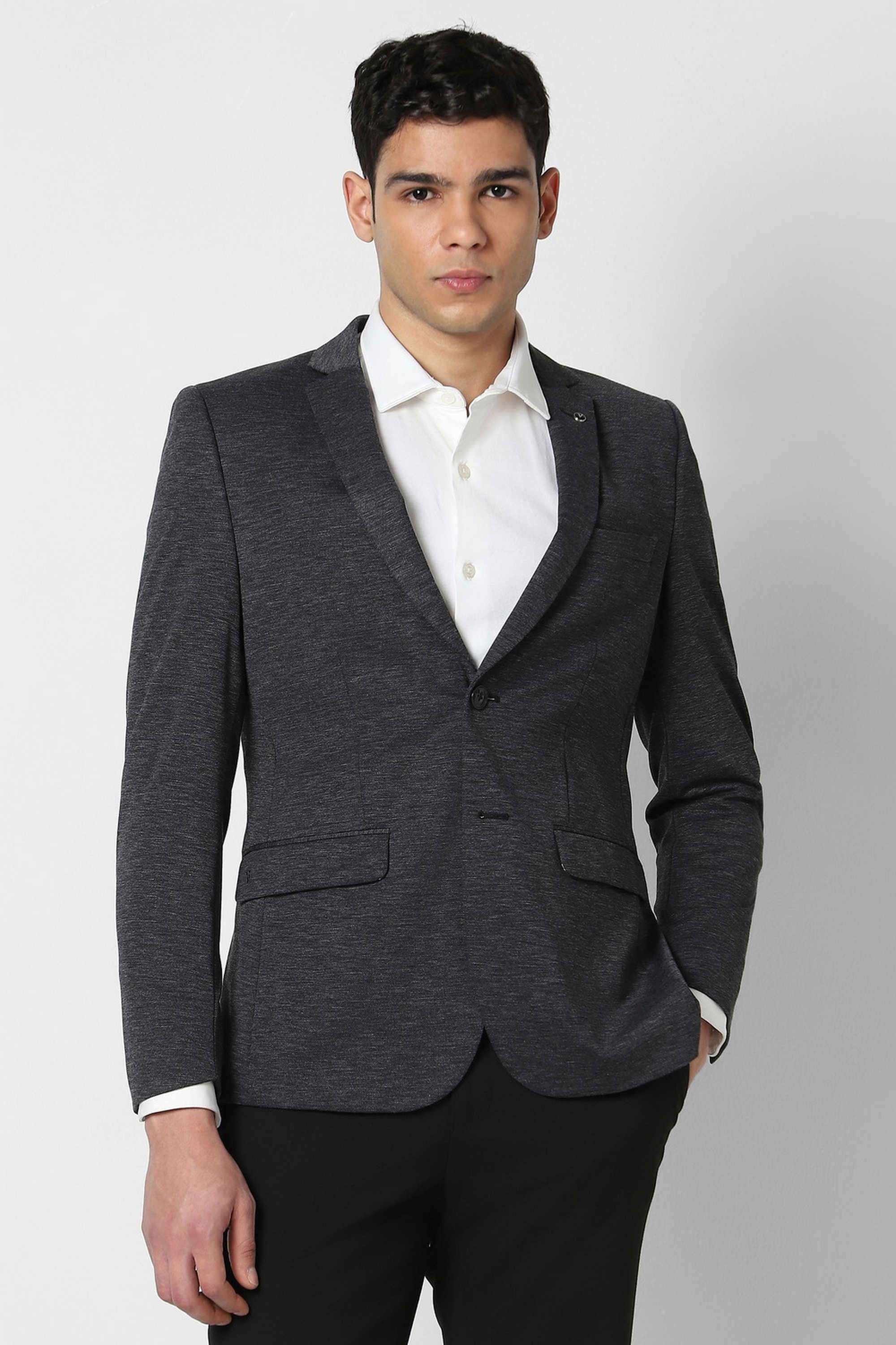 Solid-Blended-Fabric-Round-Neck-Men-s-T-Shirt