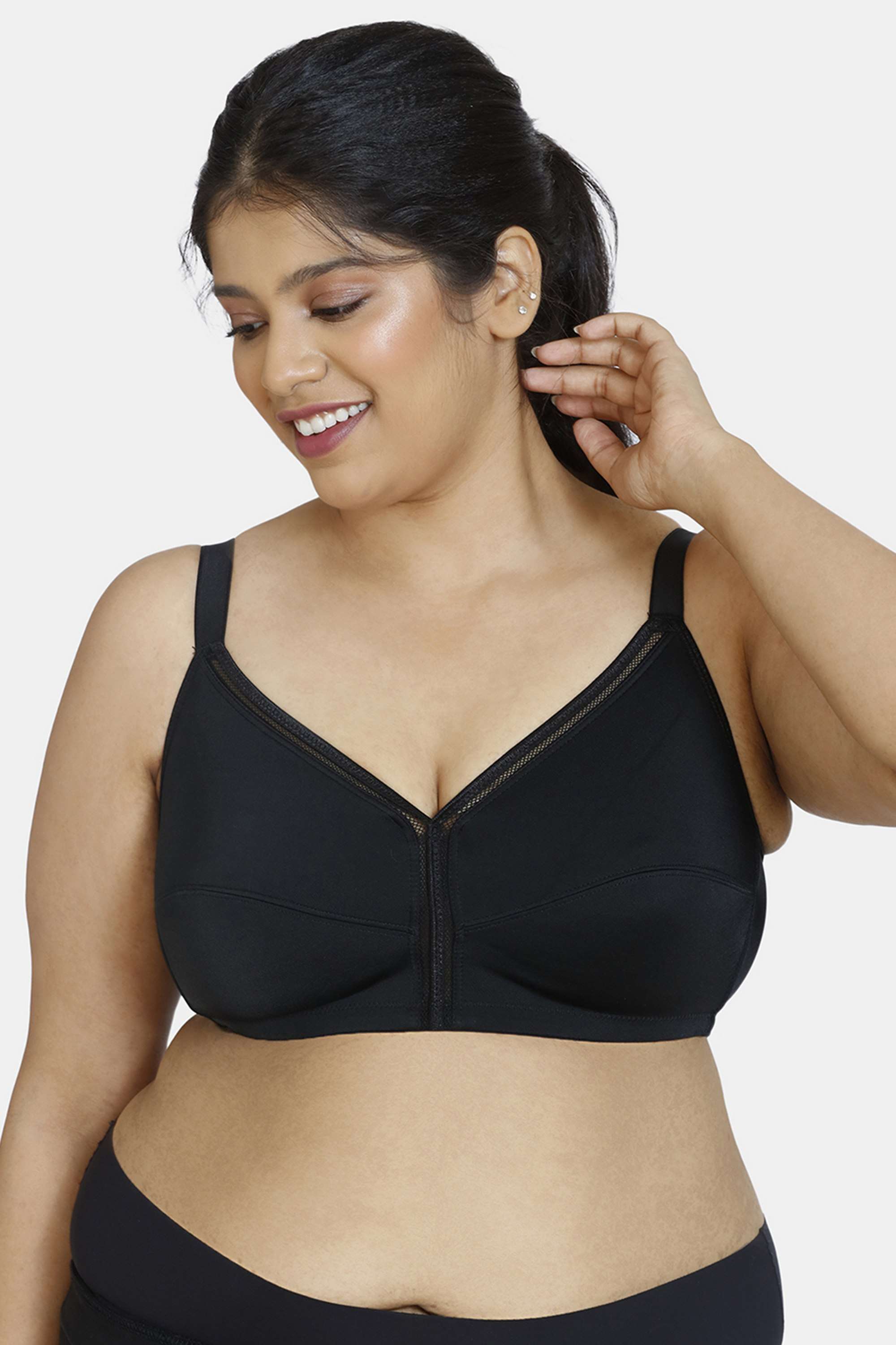 Non-Wired-Fixed-Strap-Non-Padded-Women-s-Minimiser-Bra