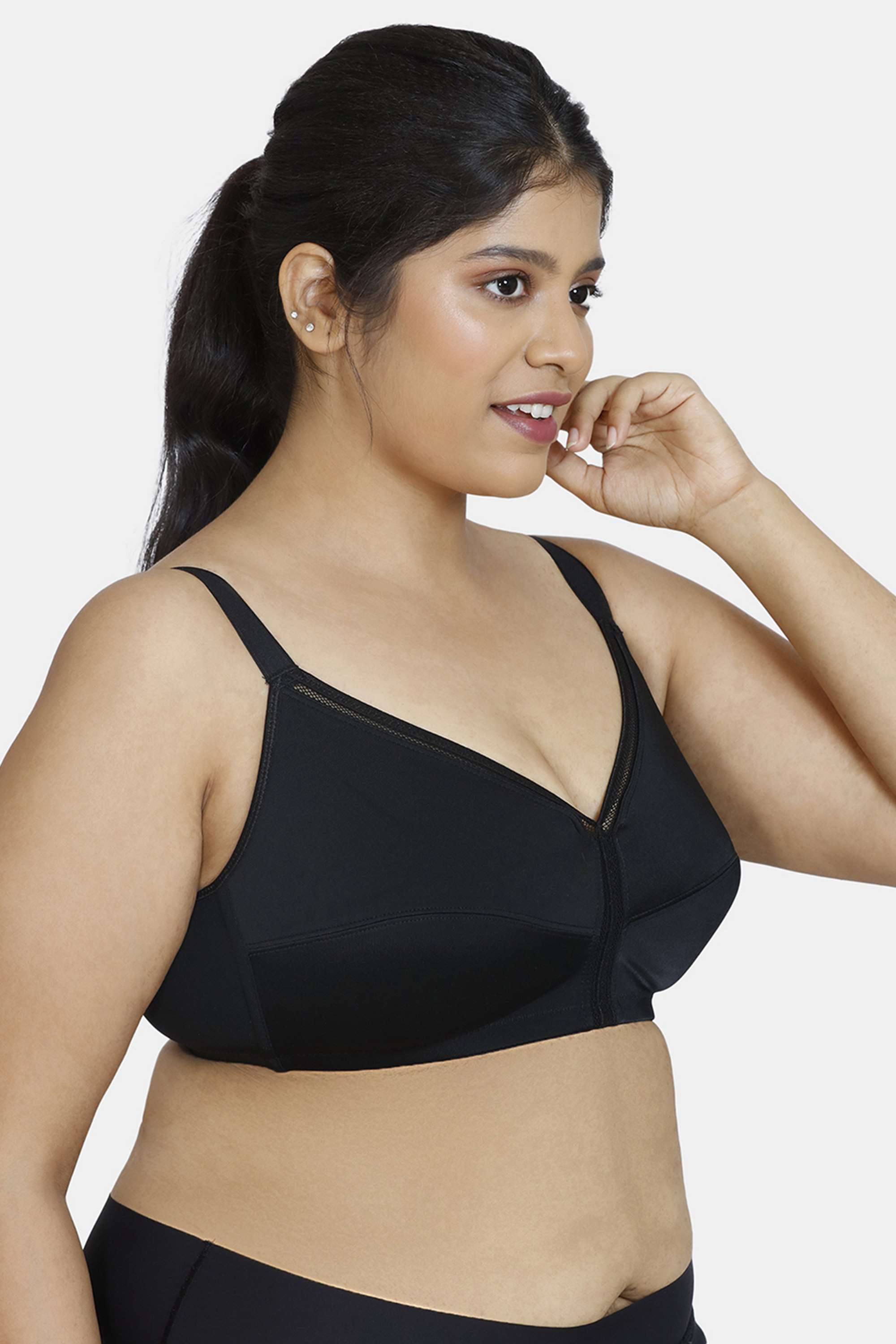 Non-Wired-Fixed-Strap-Non-Padded-Women-s-Minimiser-Bra