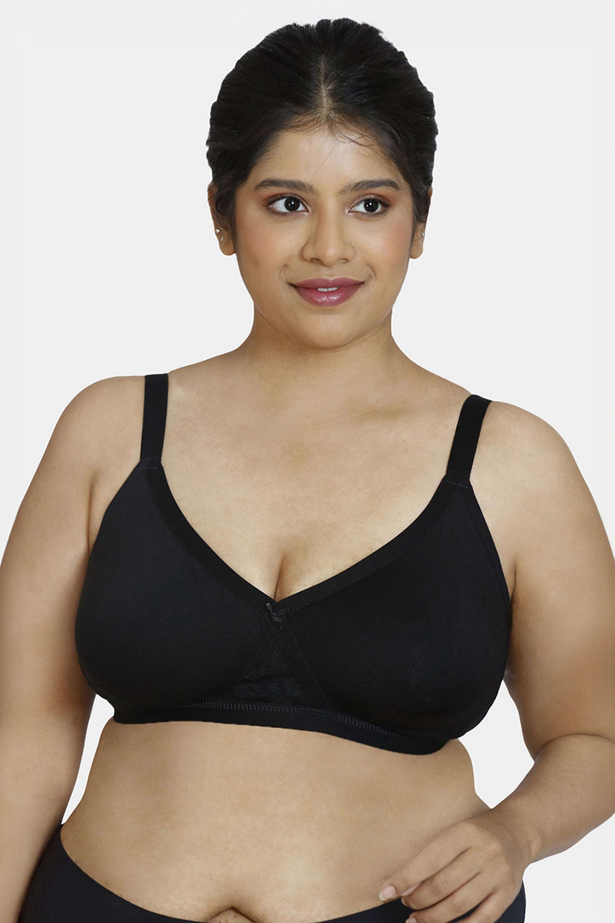 Non-Wired-Double-Layered-Non-Padded-Women-s-Super-Support-Minimiser-Bra