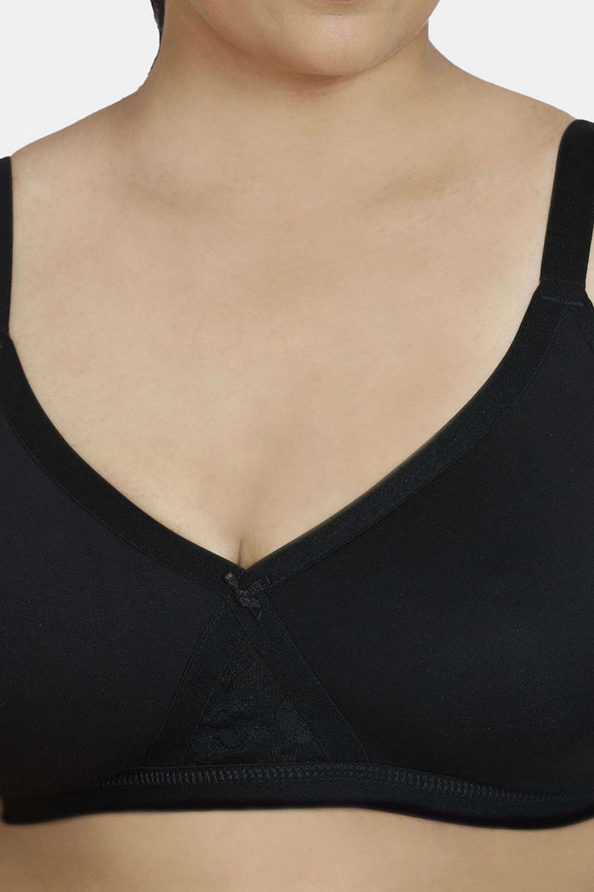 Buy ZIVAME Black Non-Wired Non-Padded Women Minimiser Bra