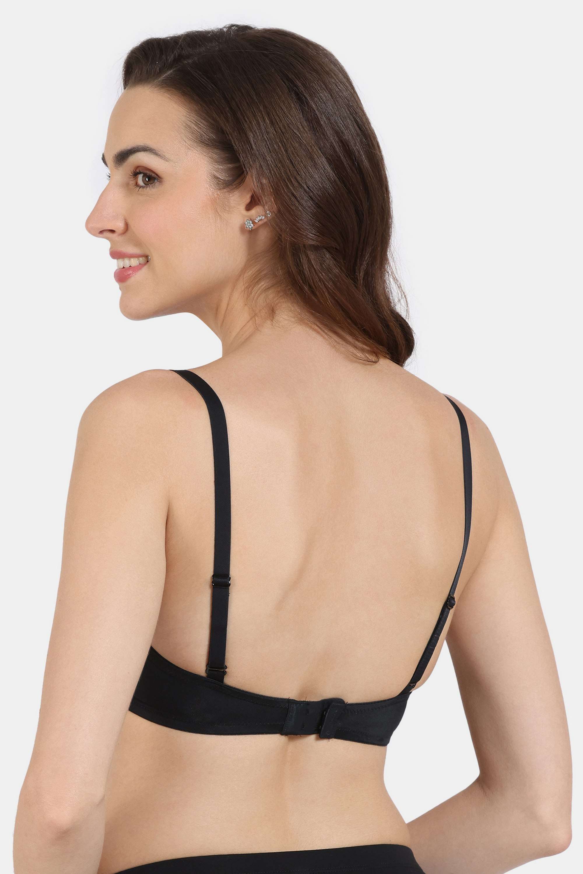 Non-Wired-Fixed-Strap-Lightly-Padded-Women-s-T-Shirt-Bra
