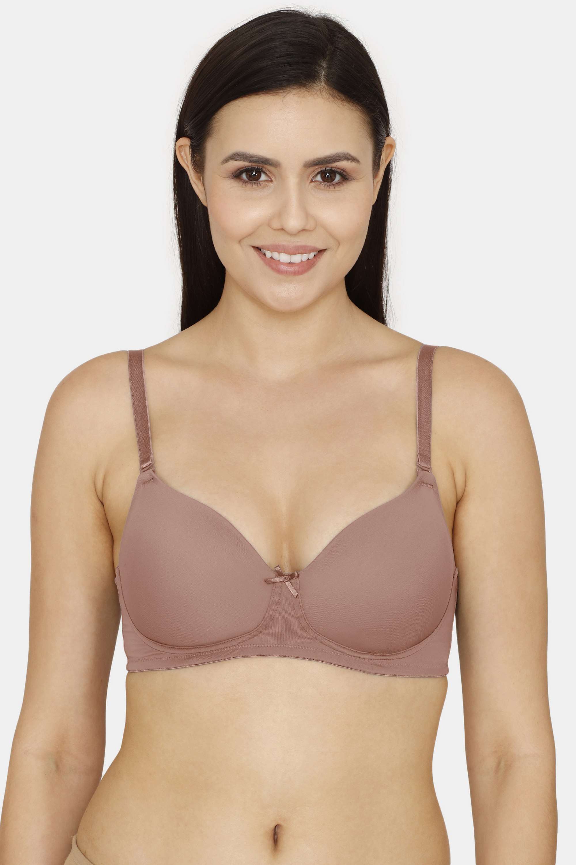 Non-Wired-Fixed-Strap-Lightly-Padded-Women-s-T-Shirt-Bra