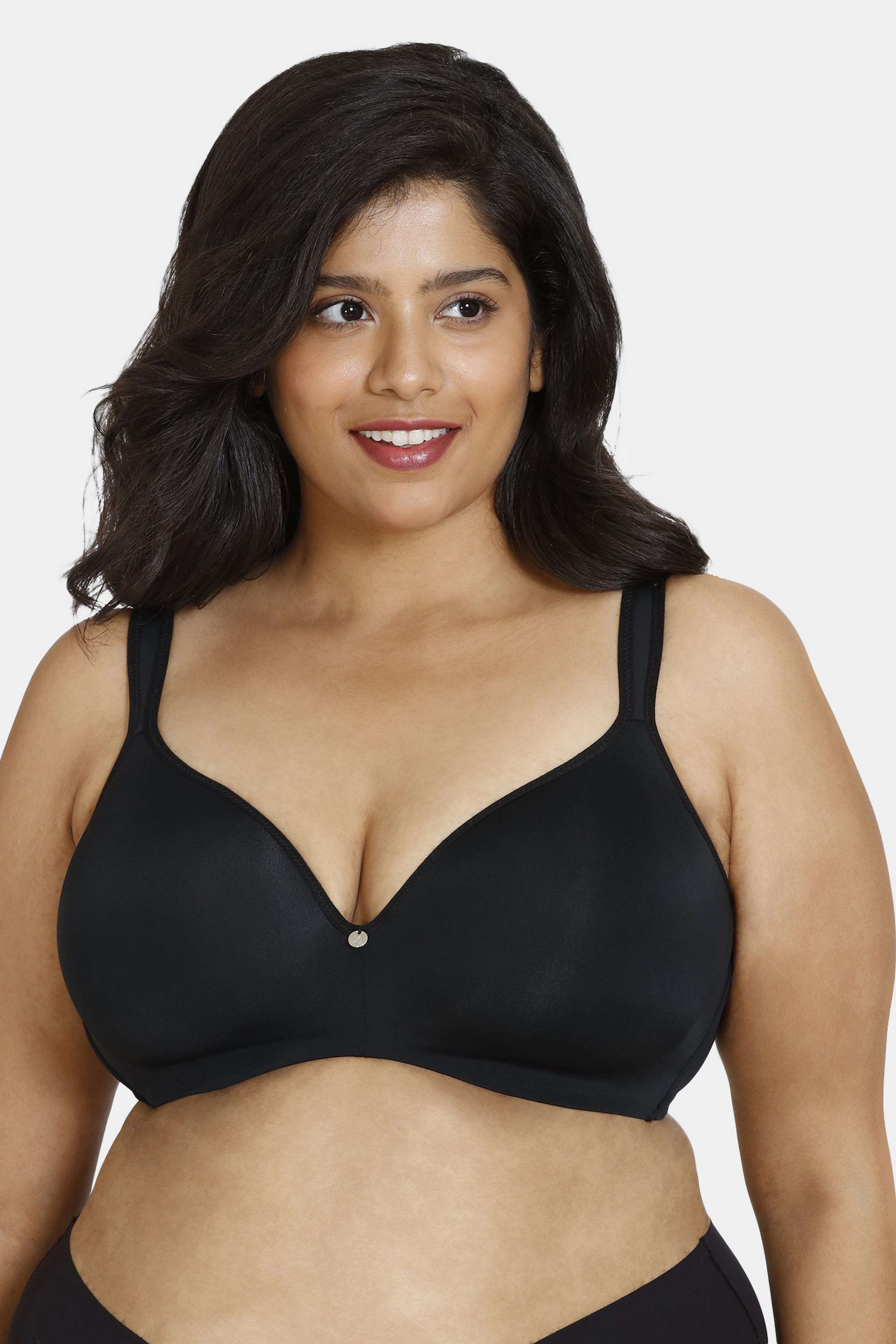 Non-Wired-Fixed-Strap-Lightly-Padded-Women-s-T-Shirt-Bra