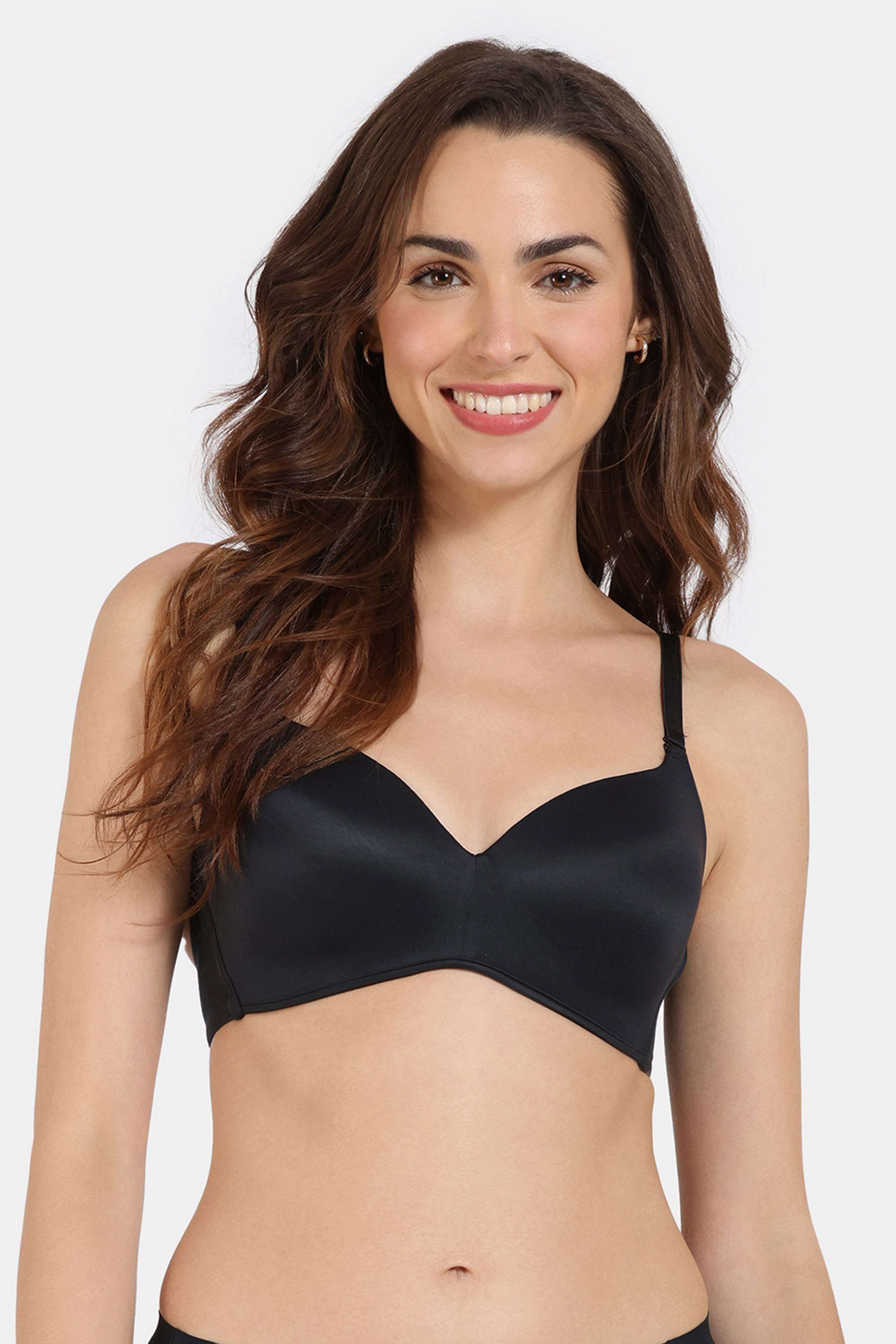 Non-Wired-Fixed-Strap-Lightly-Padded-Women-s-T-Shirt-Bra