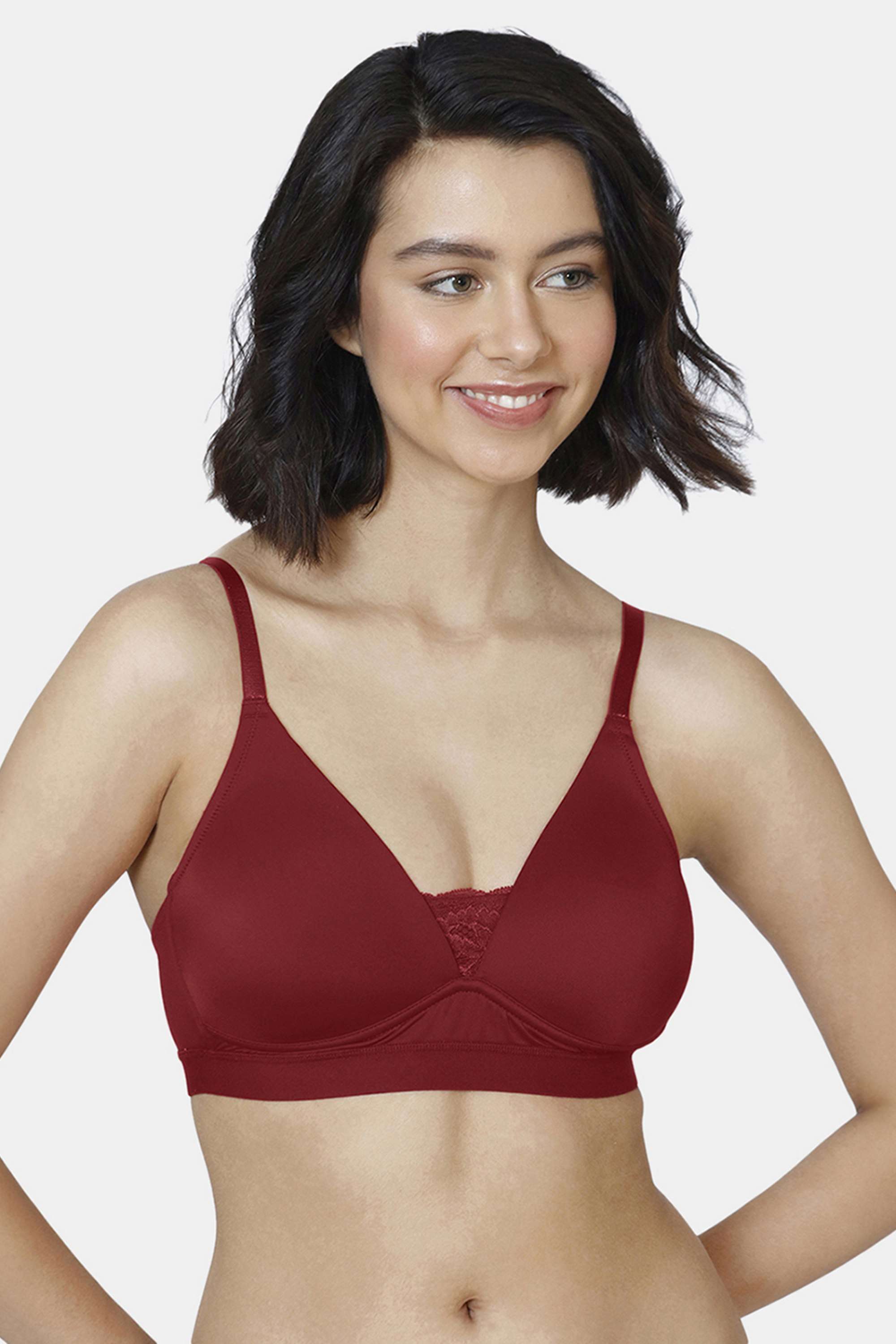 Non-Wired-Fixed-Strap-Lightly-Padded-Women-s-T-Shirt-Bra