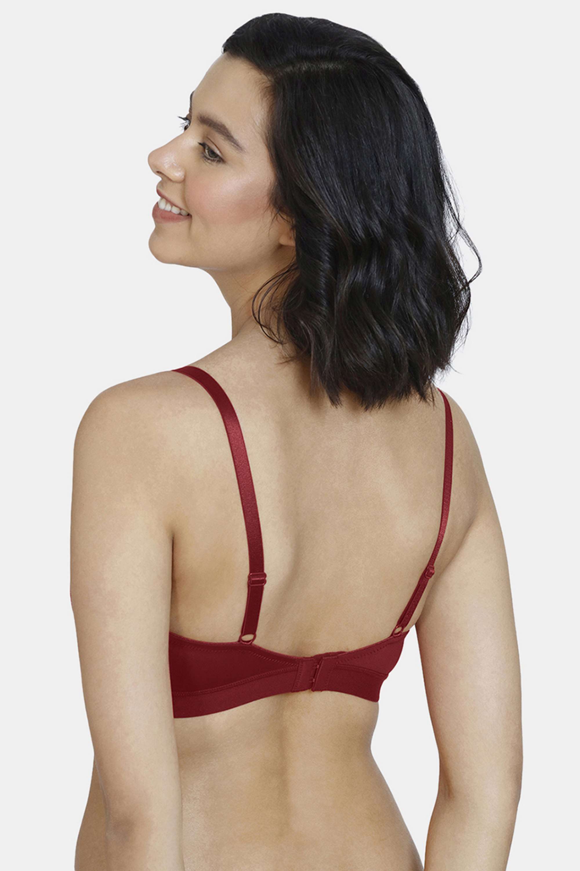 Non-Wired-Fixed-Strap-Lightly-Padded-Women-s-T-Shirt-Bra