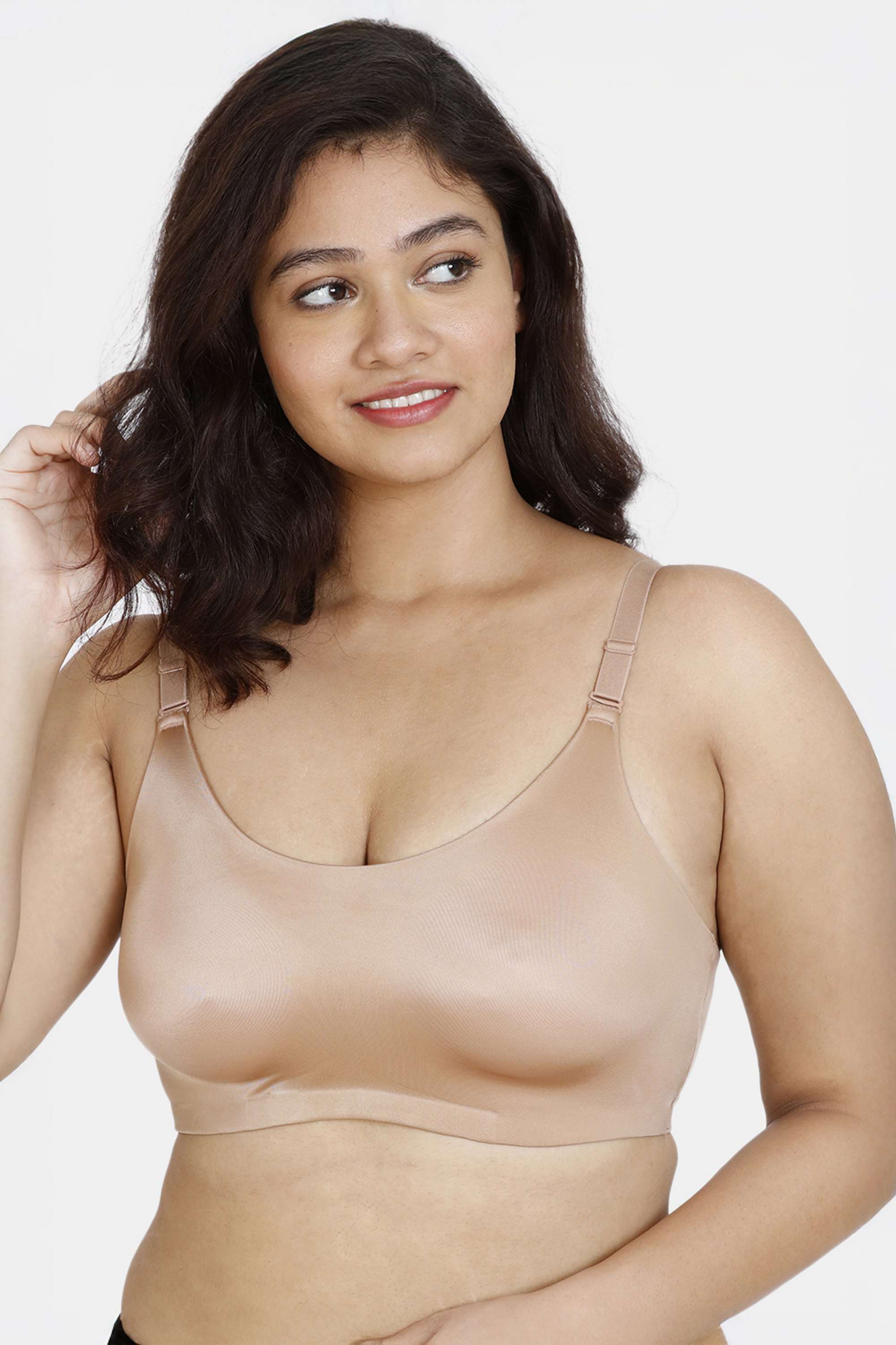 Non-Wired-Double-Layered-Non-Padded-Women-s-Super-Support-Minimiser-Bra