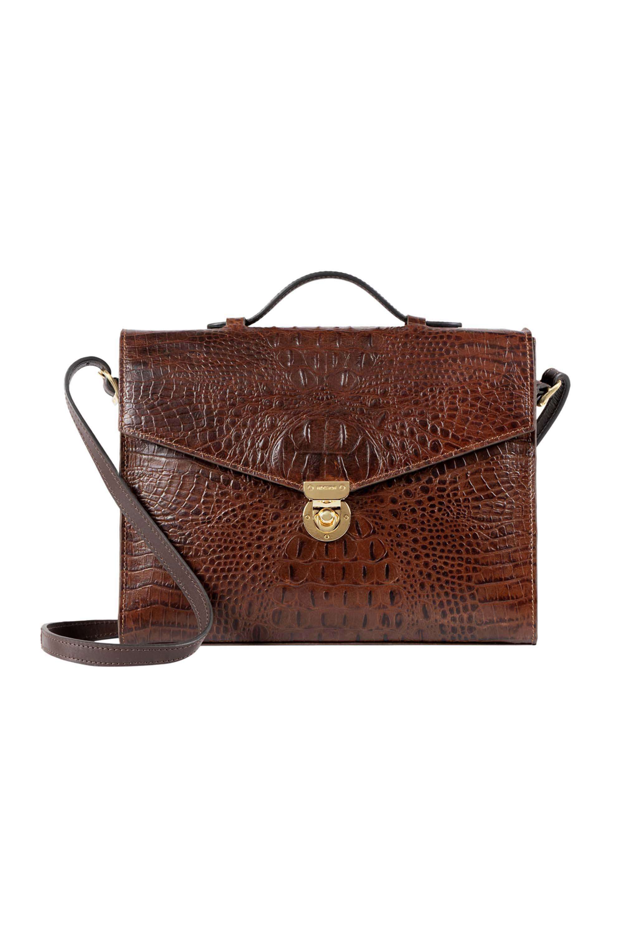 Pure-Leather-Solid-Front-Formal-Wear-Women-Shoulder-Bag