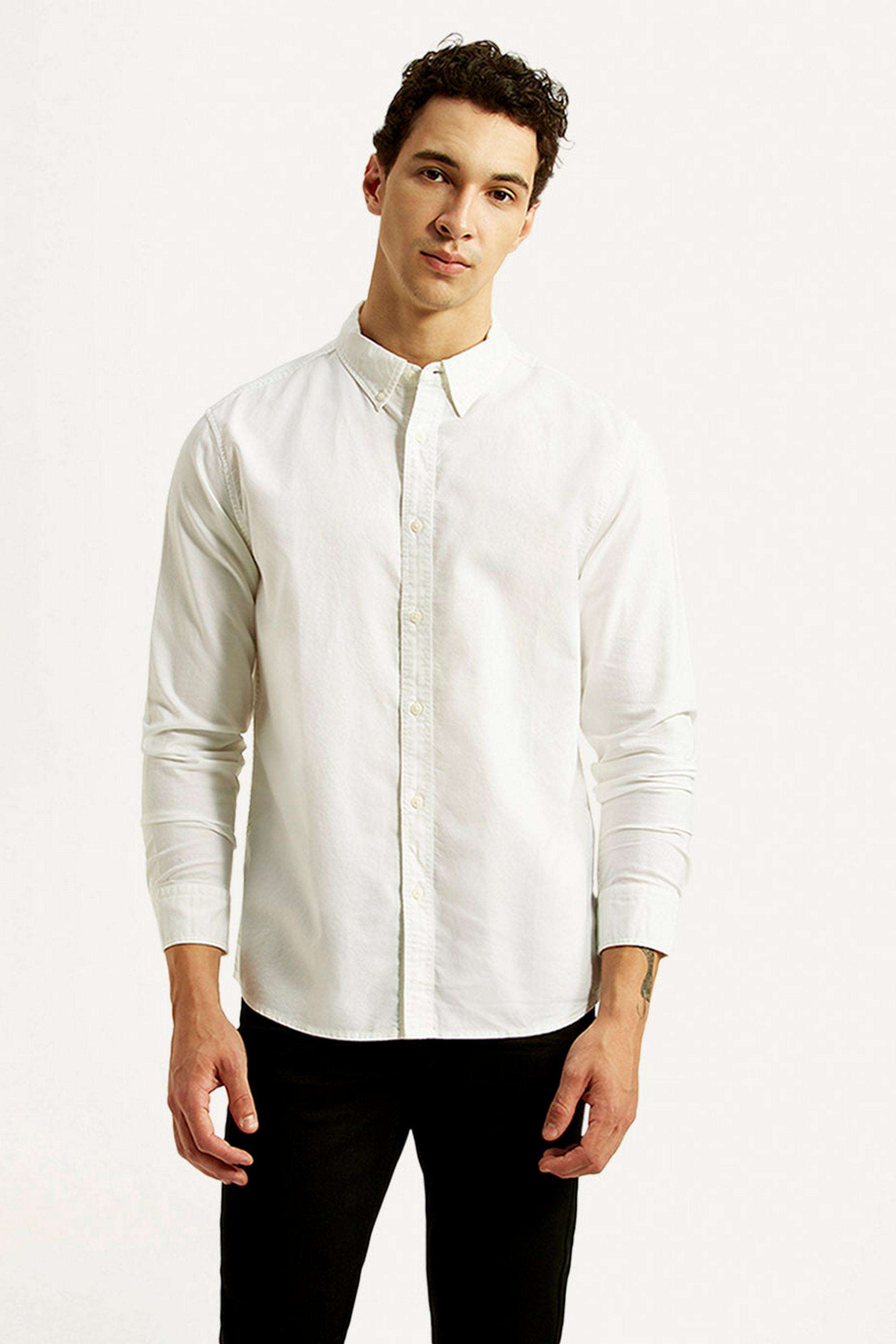 Solid-Cotton-Slim-Fit-Men-s-Shirt