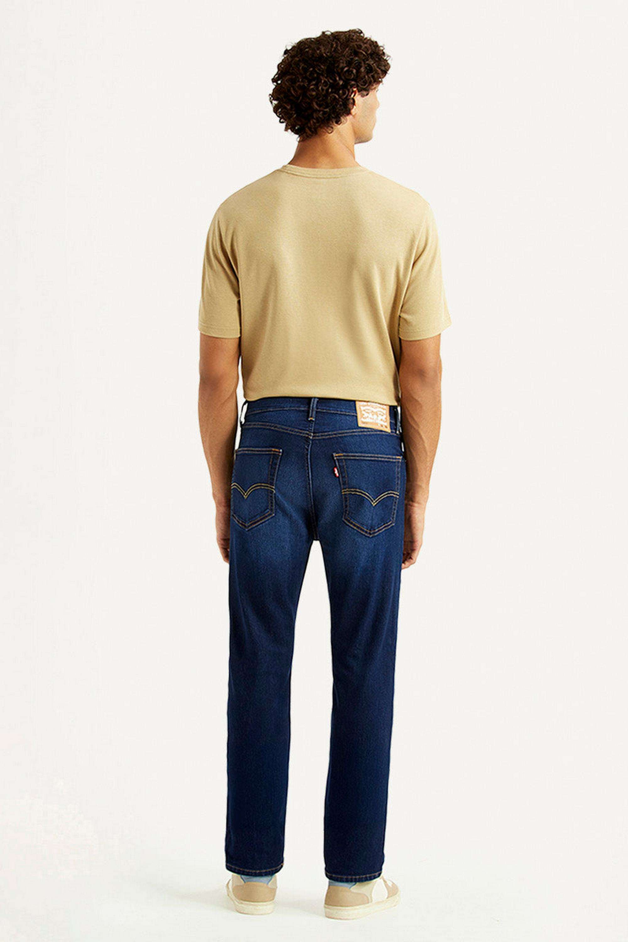 Solid-Cotton-Straight-Fit-Men-s-Jeans