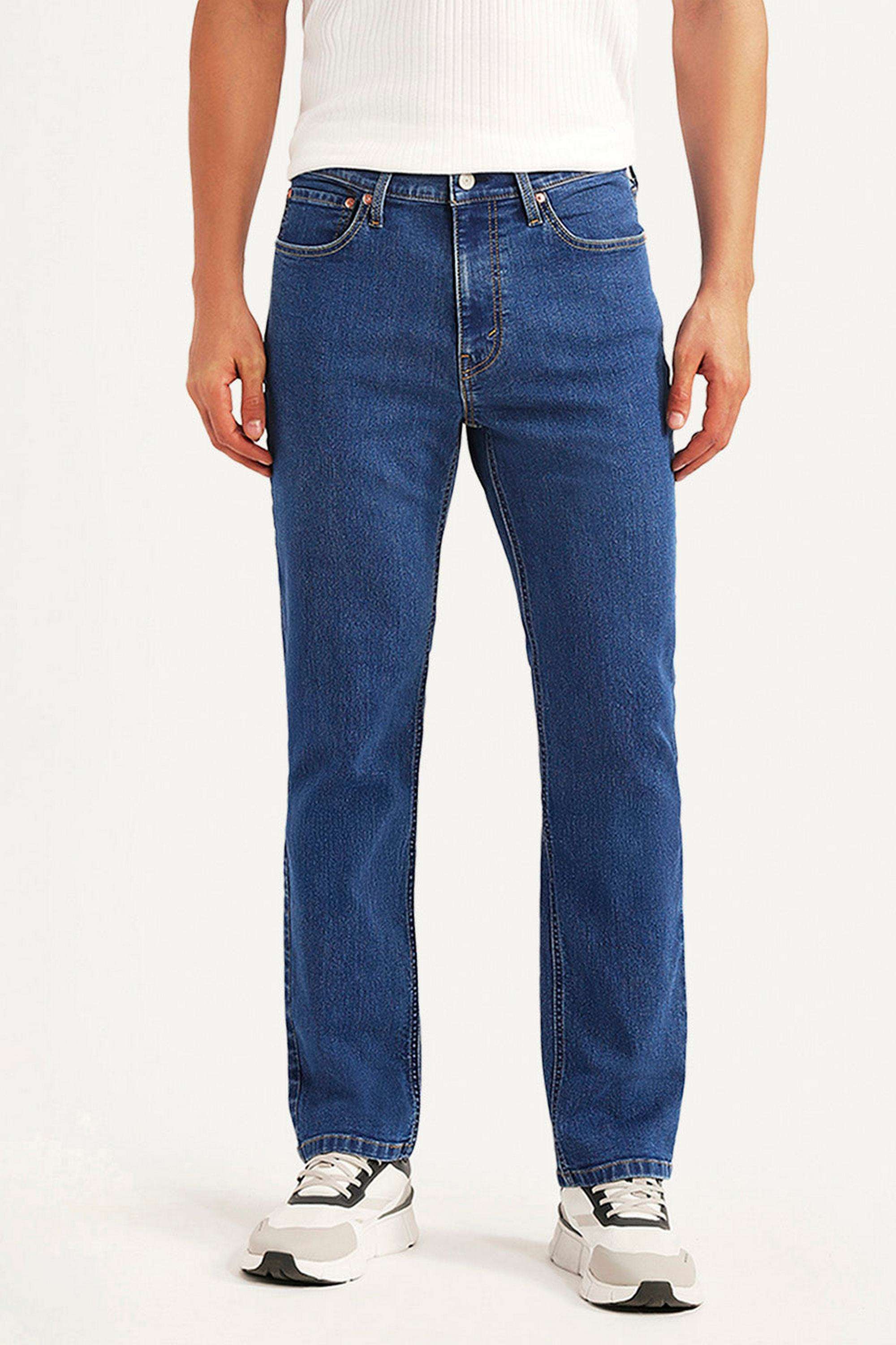 Solid-Cotton-Straight-Fit-Men-s-Jeans