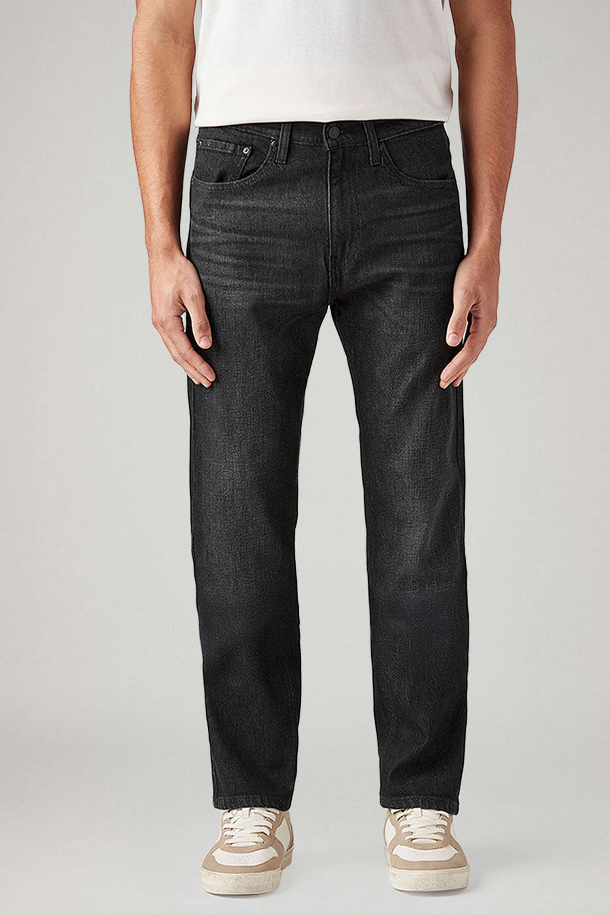 Light-Wash-Cotton-Straight-Fit-Men-s-Jeans