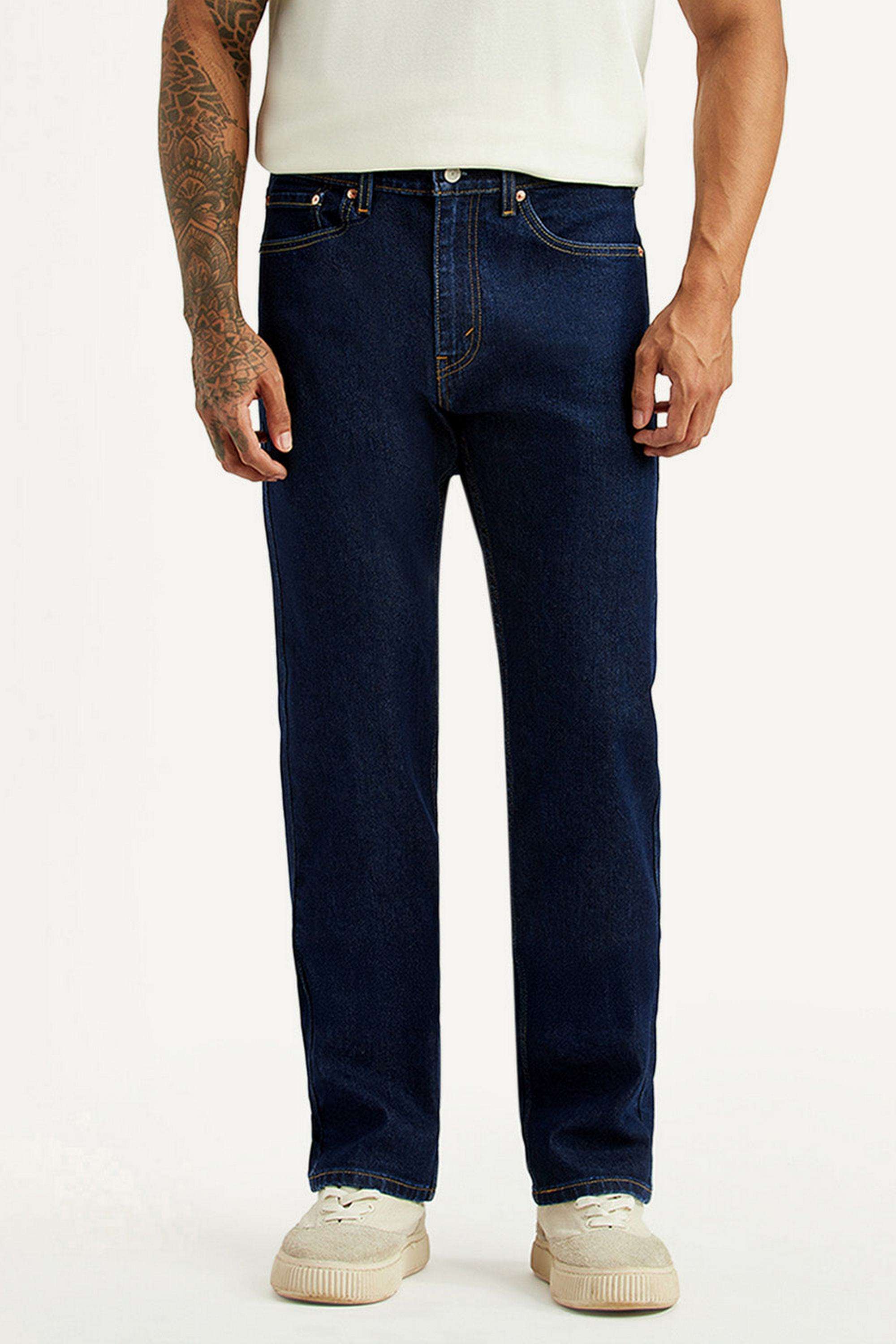 Solid-Cotton-Straight-Fit-Men-s-Jeans