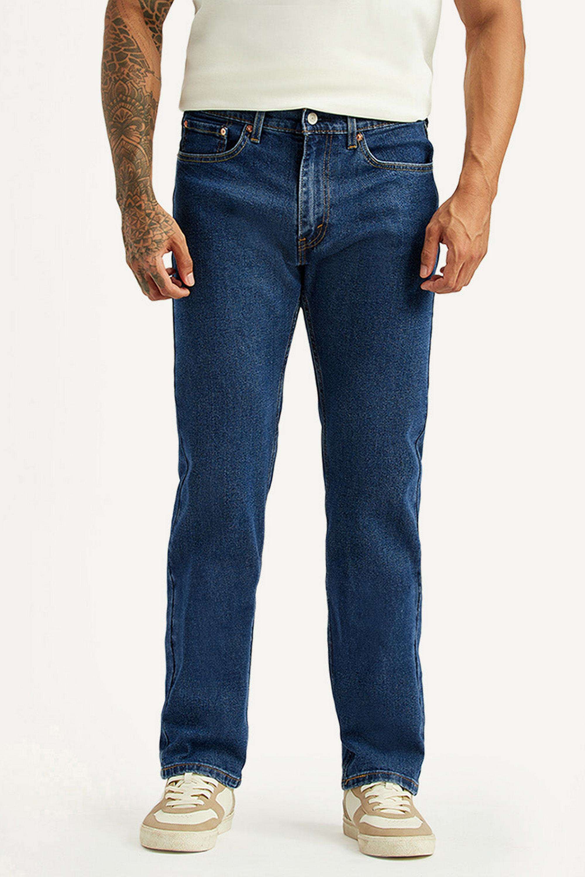 Solid-Cotton-Straight-Fit-Men-s-Jeans