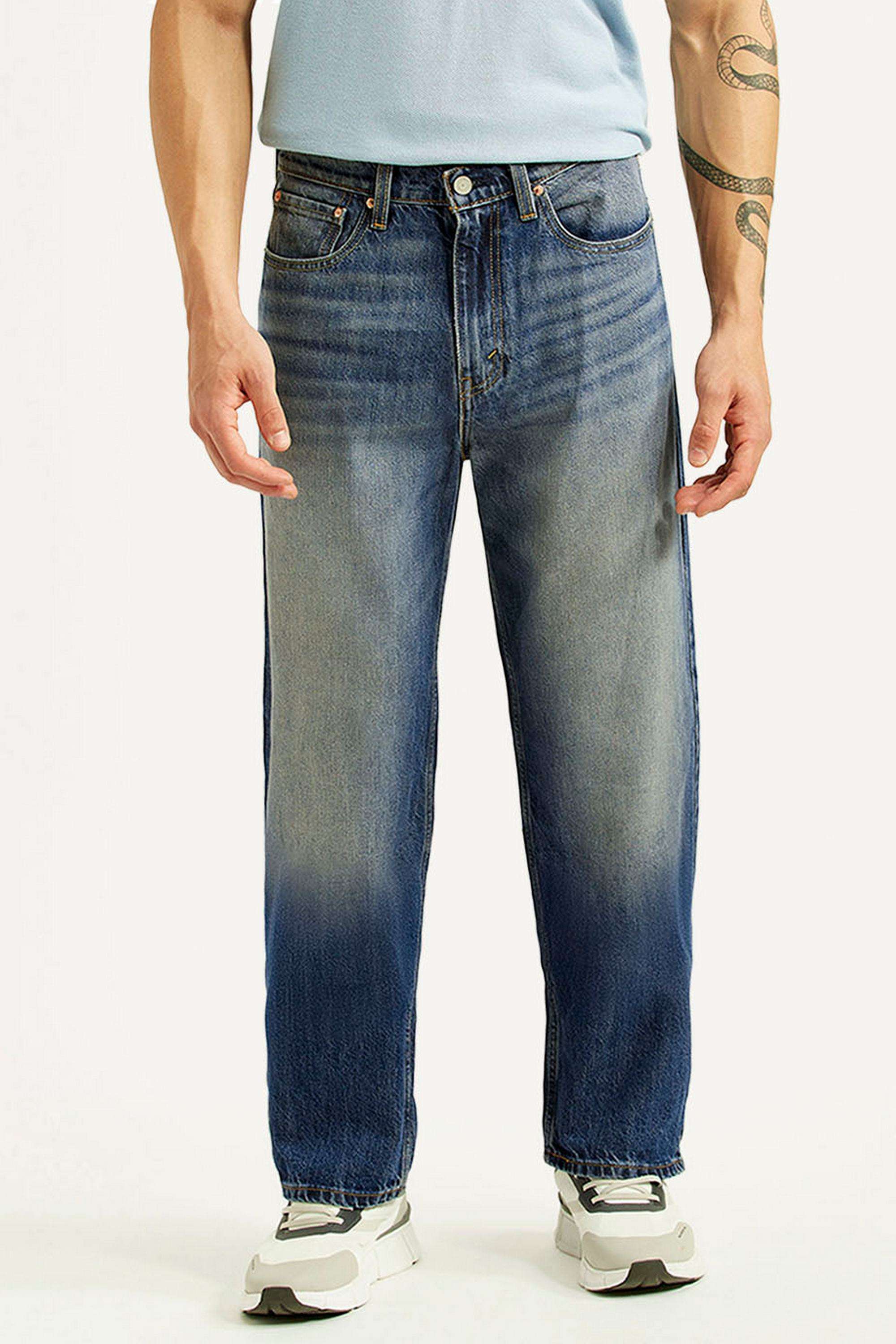 Solid-Cotton-Relaxed-Fit-Men-s-Jeans
