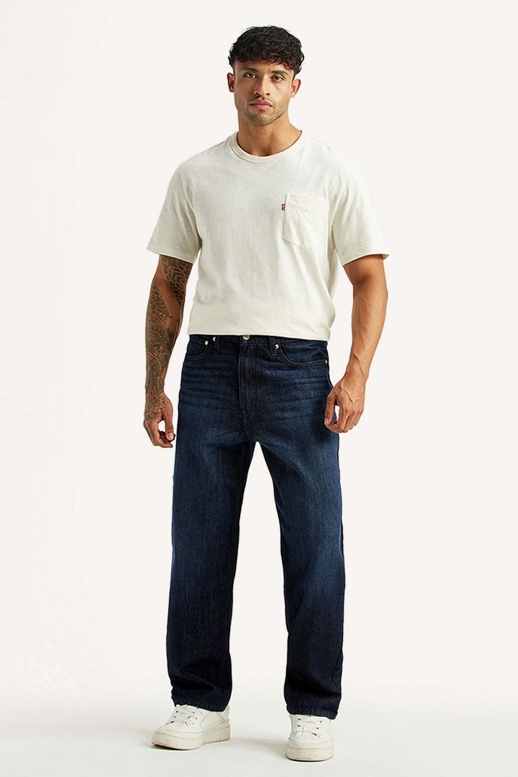 Light-Wash-Cotton-Relaxed-Fit-Men-s-Jeans