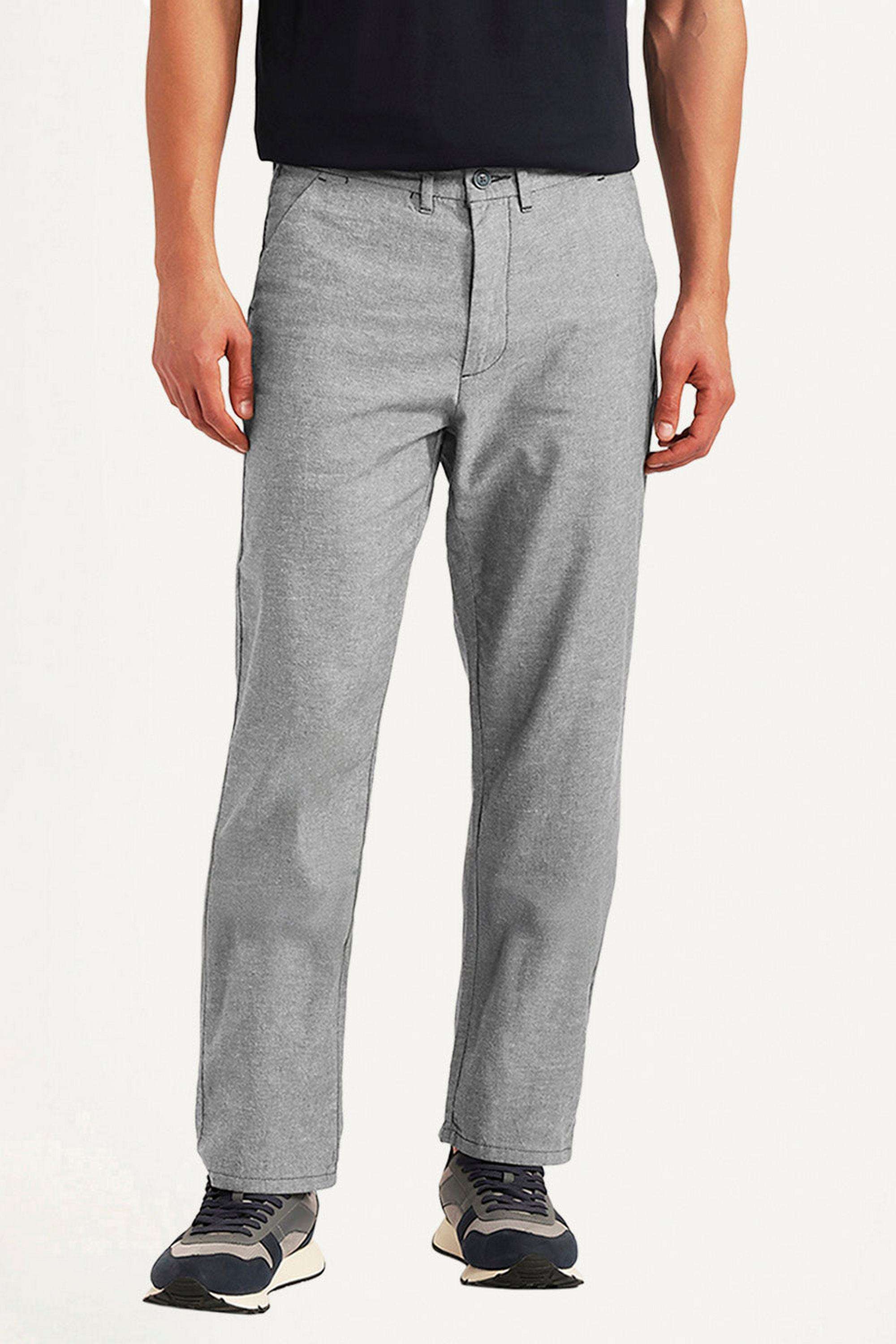 Solid-Cotton-Relaxed-Fit-Men-s-Trousers