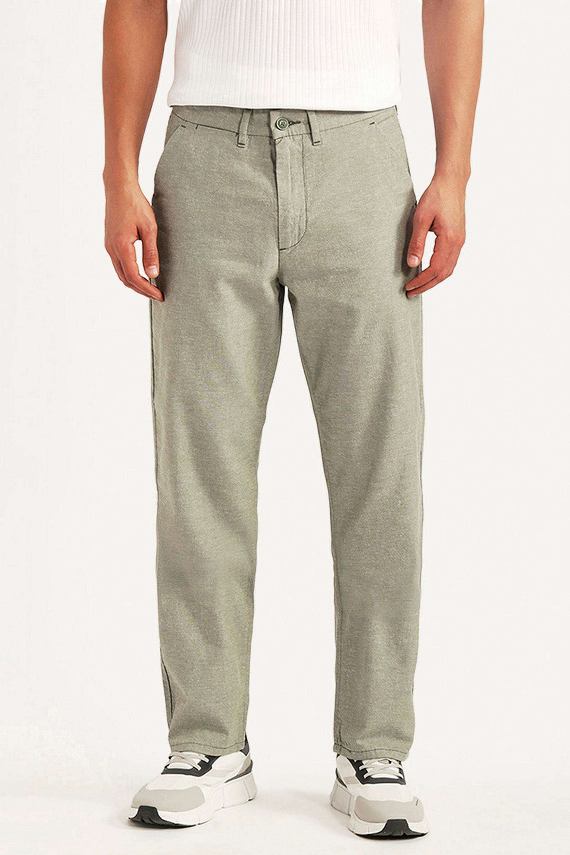 Solid-Cotton-Relaxed-Fit-Men-s-Trousers