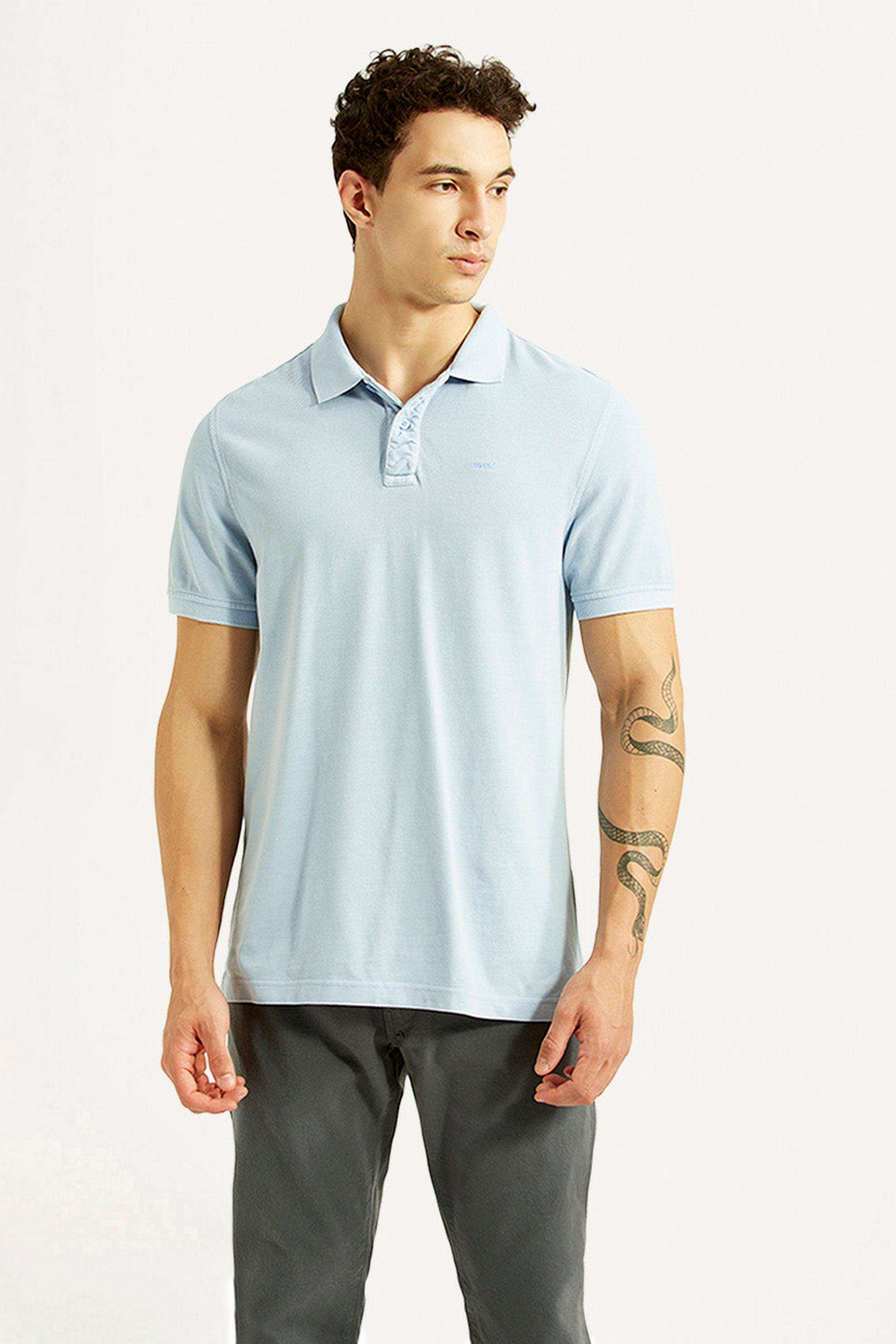 Solid-Cotton-Slim-Fit-Men-s-T-Shirt
