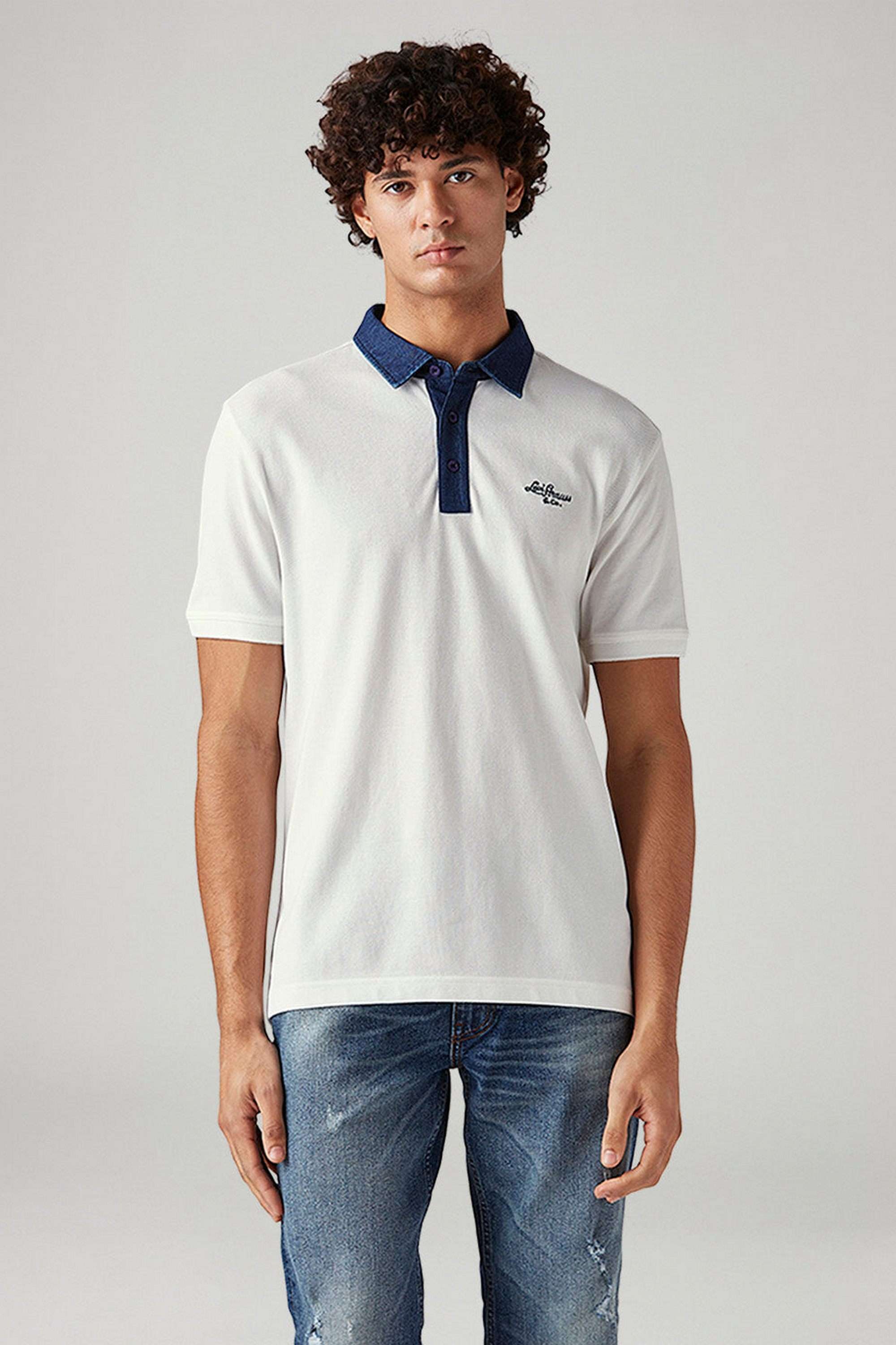 Color-Block-Cotton-Polo-Men-s-T-Shirt