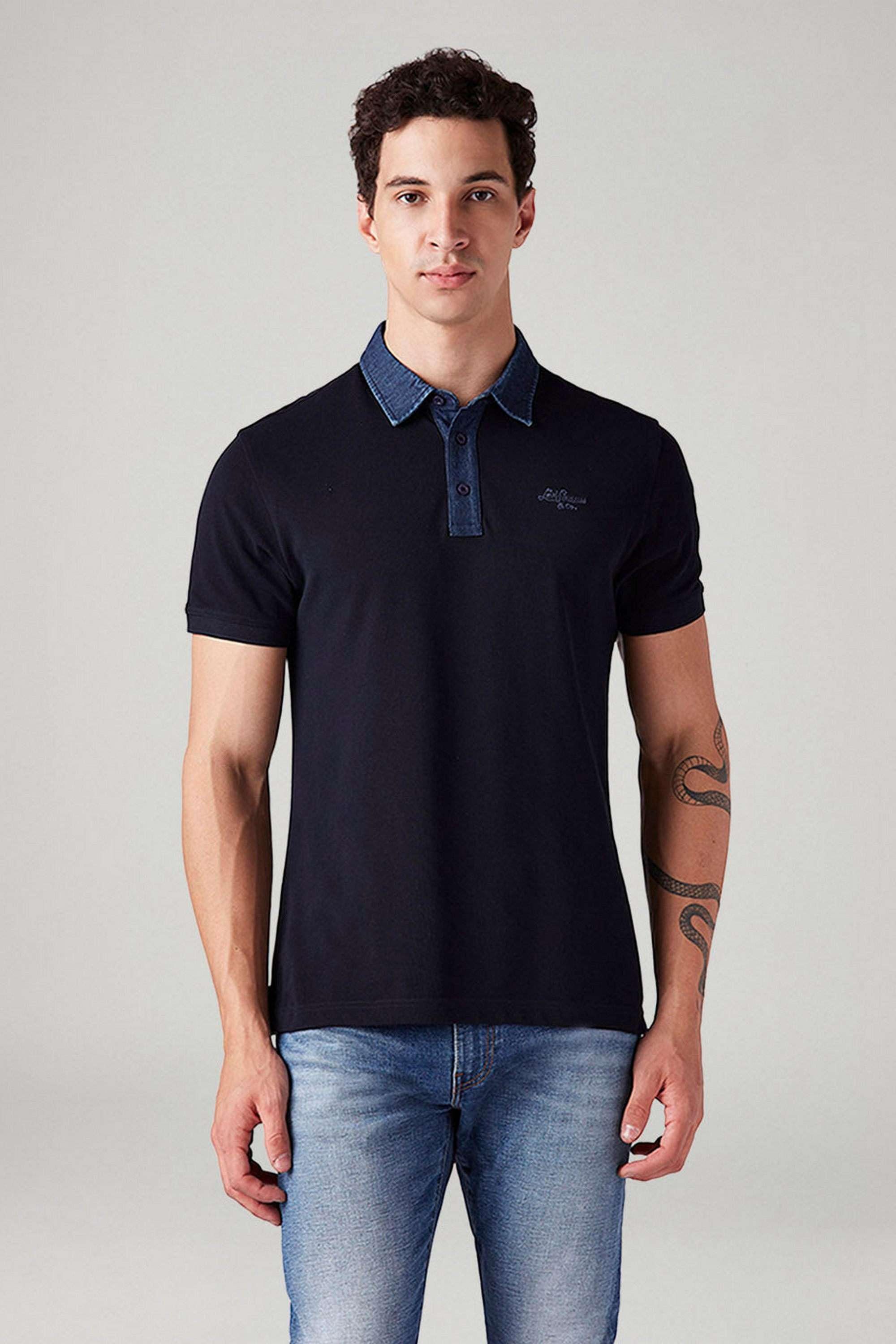 Solid-Cotton-Polo-Men-s-T-Shirt