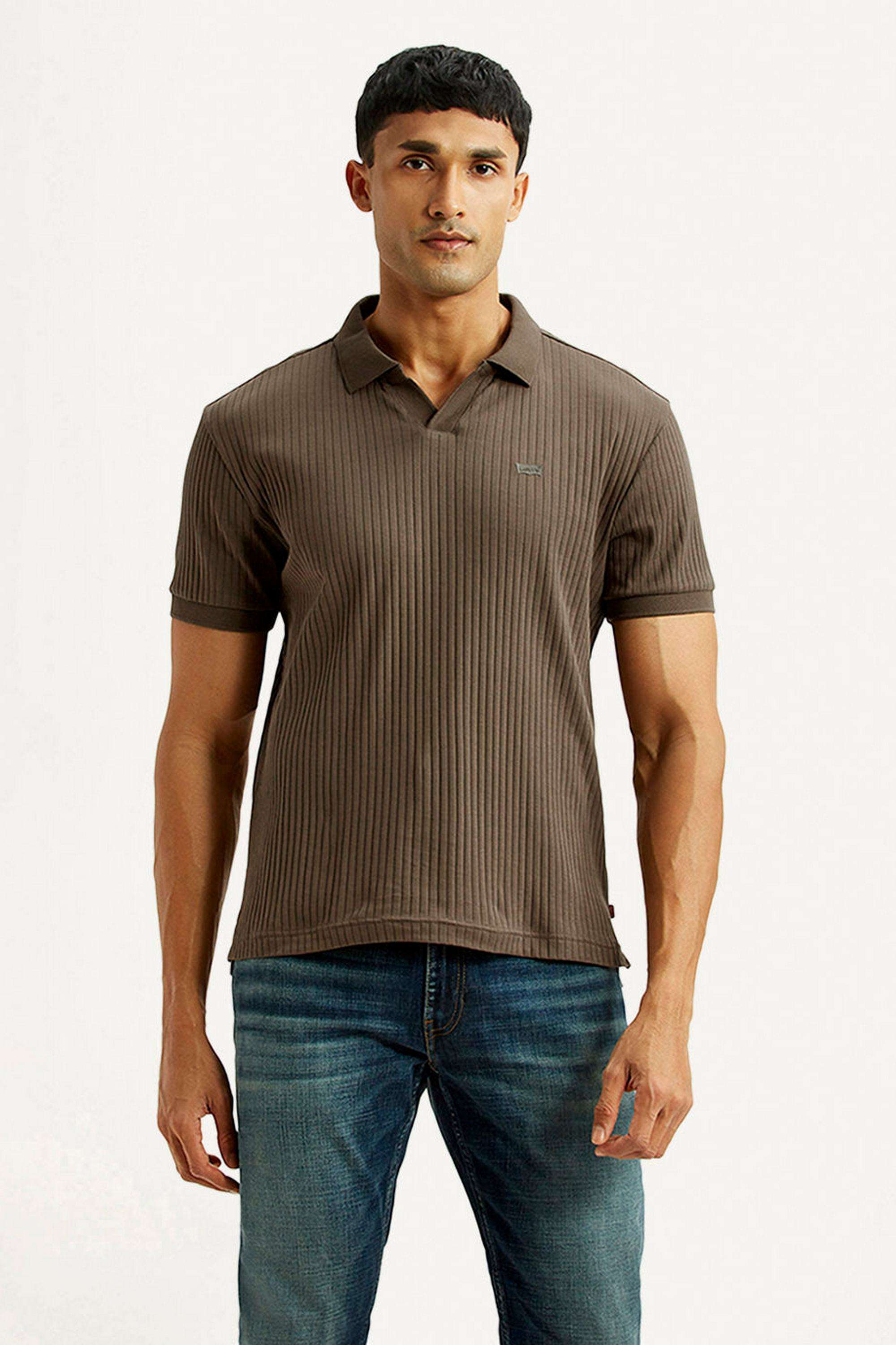Textured-Cotton-Slim-Fit-Men-s-T-Shirt