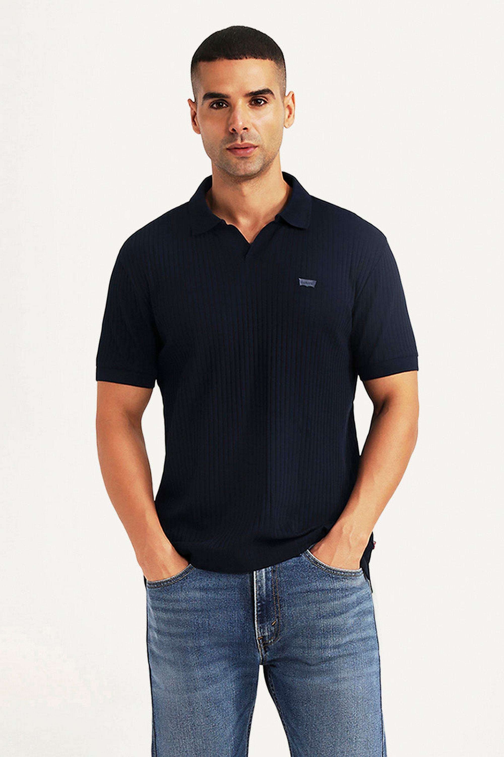 Textured-Cotton-Slim-Fit-Men-s-T-Shirt